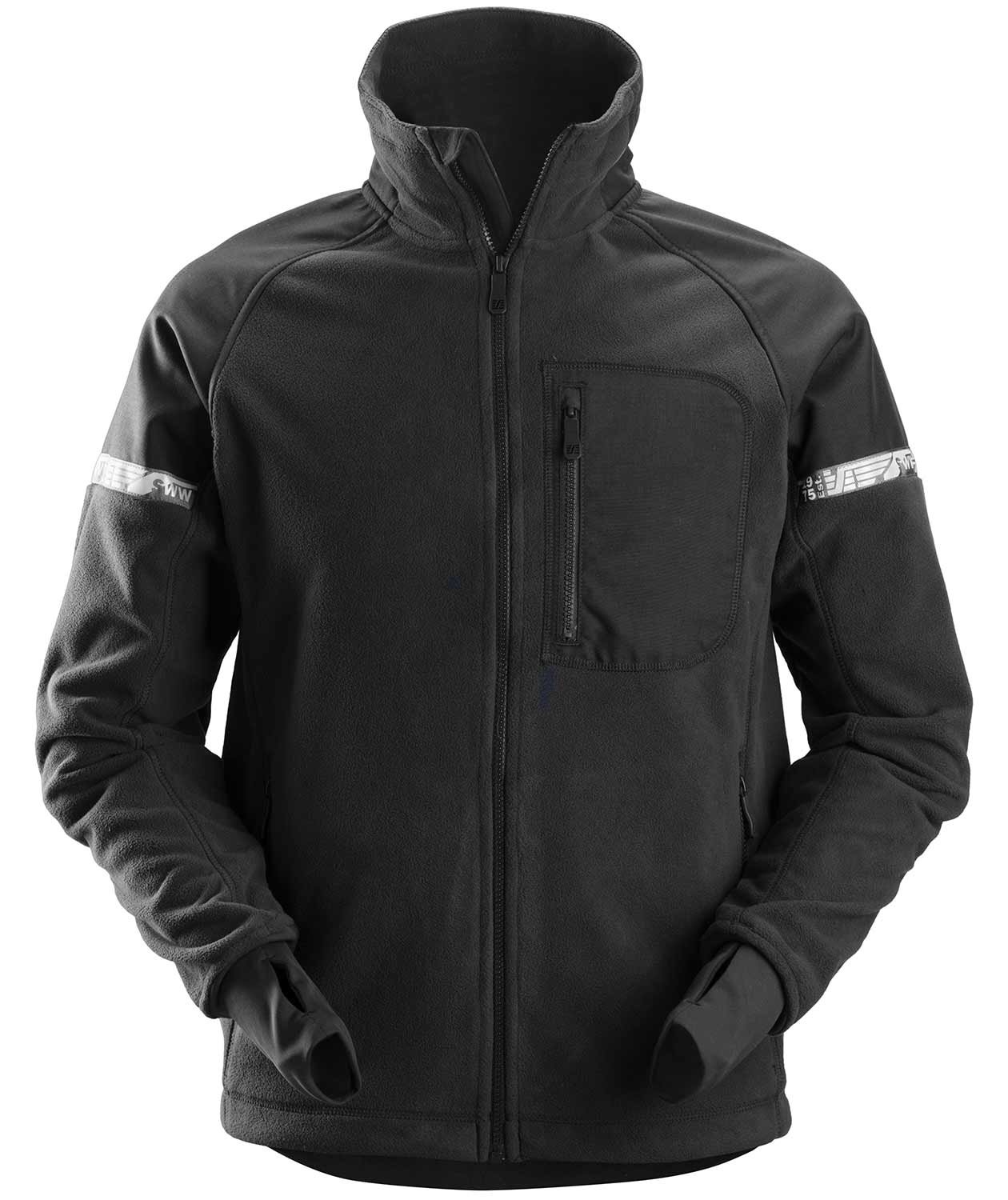 Snickers AllroundWork fleece jacket 8005, Black, large image number 0