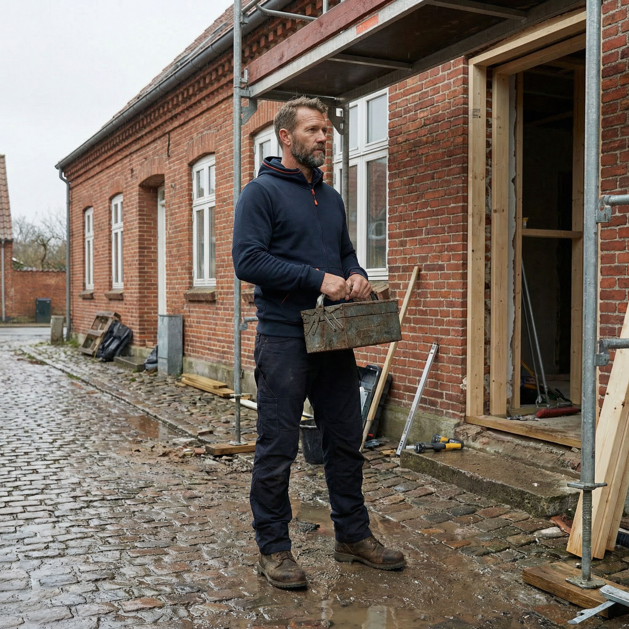 Helly Hansen Kensington hoodie med dragkedja, Navy