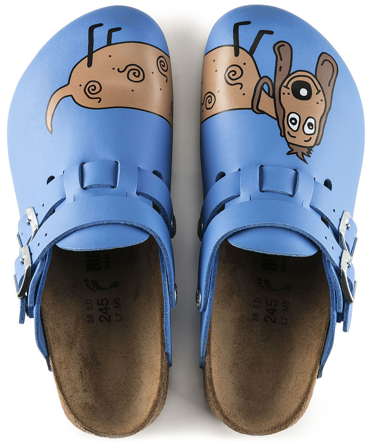 Birkenstock Kay Narrow Fit dame sandaler, Bl&aring;, large image number 3