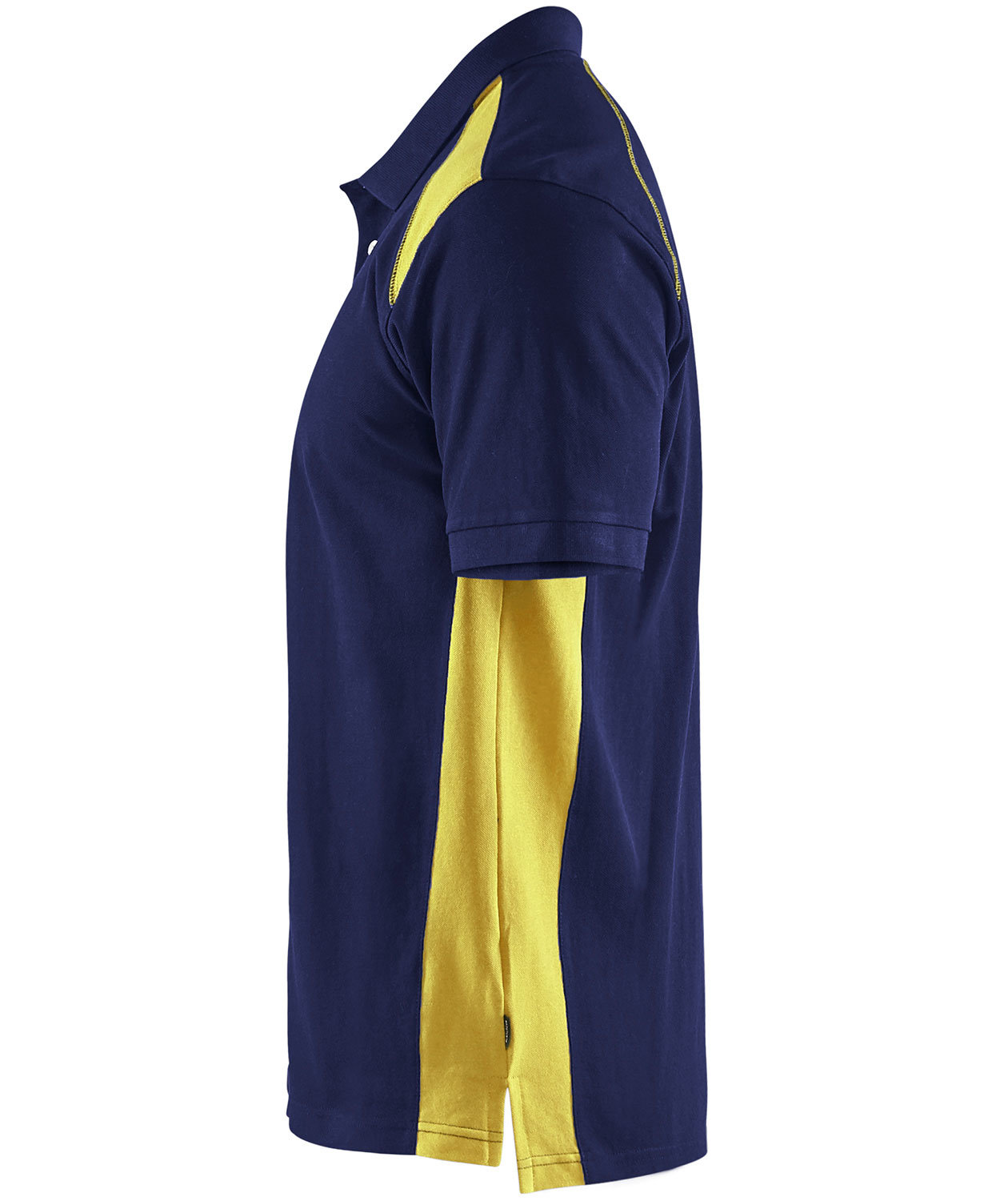 Bl&aring;kl&auml;der polo T-shirt, Marine/Hi-Vis yellow, large image number 2