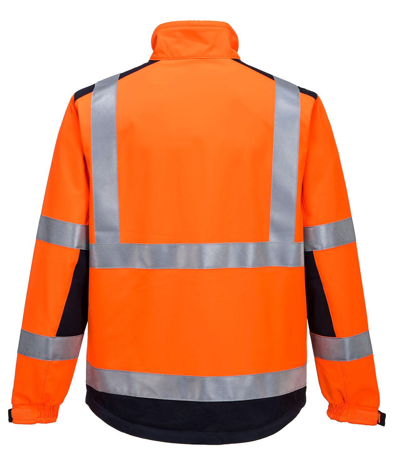 Portwest Modaflame Multinorm Softshelljacke, Hi-vis Orange/Marine