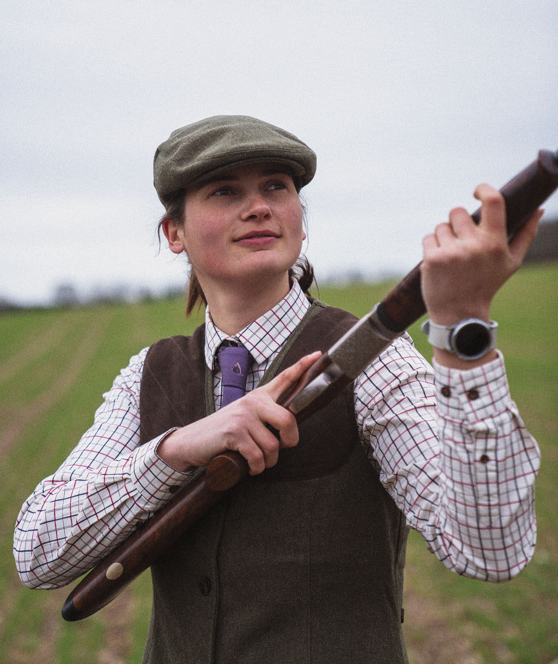 Seeland Kerry Shooting women's shirt, Cabernet/Blue Check, large image number 7