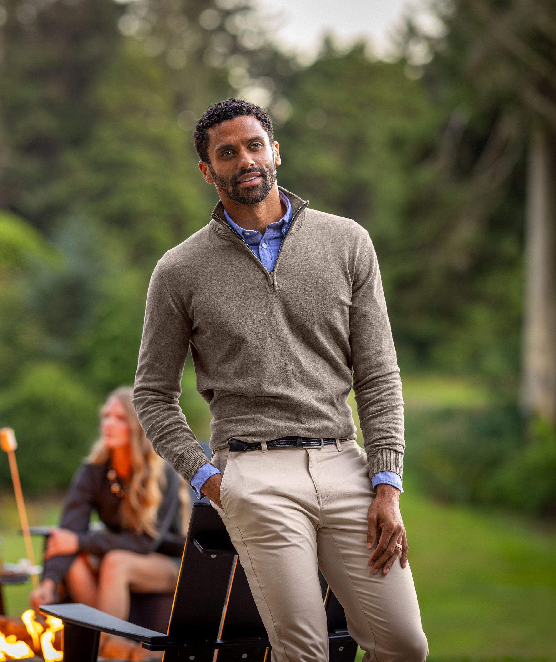 Cutter & Buck Oakville half zip striktr&oslash;je
