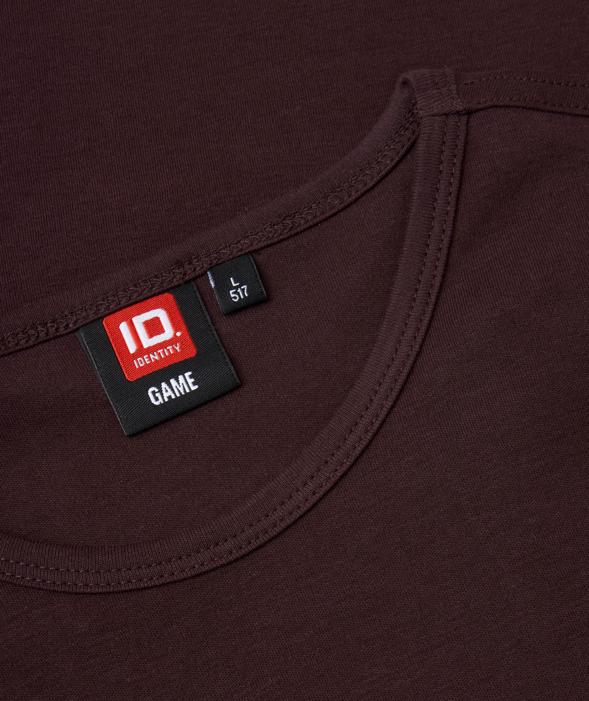 ID Interlock T-shirt, Dark bourdeaux, large image number 3