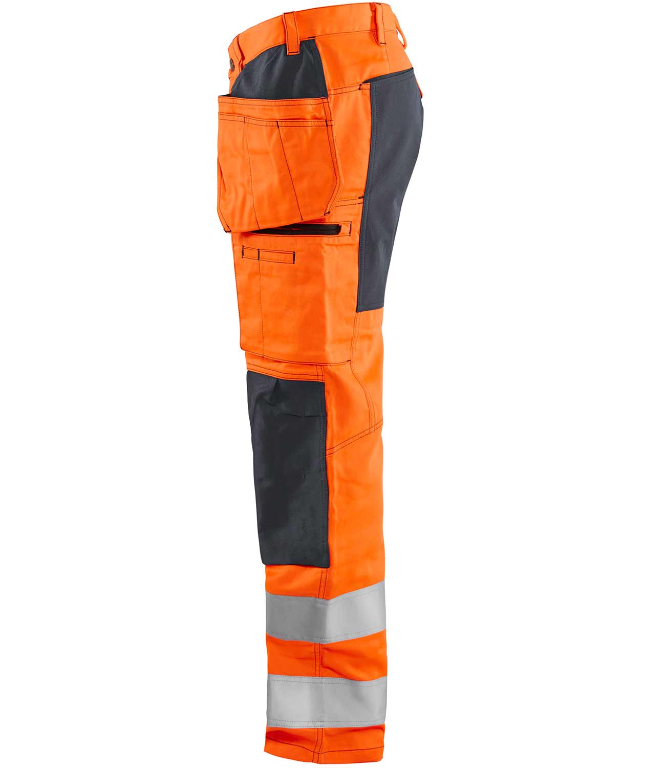 Bl&aring;kl&auml;der craftsman trousers, Hi-Vis Orange/Medium Grey, large image number 2