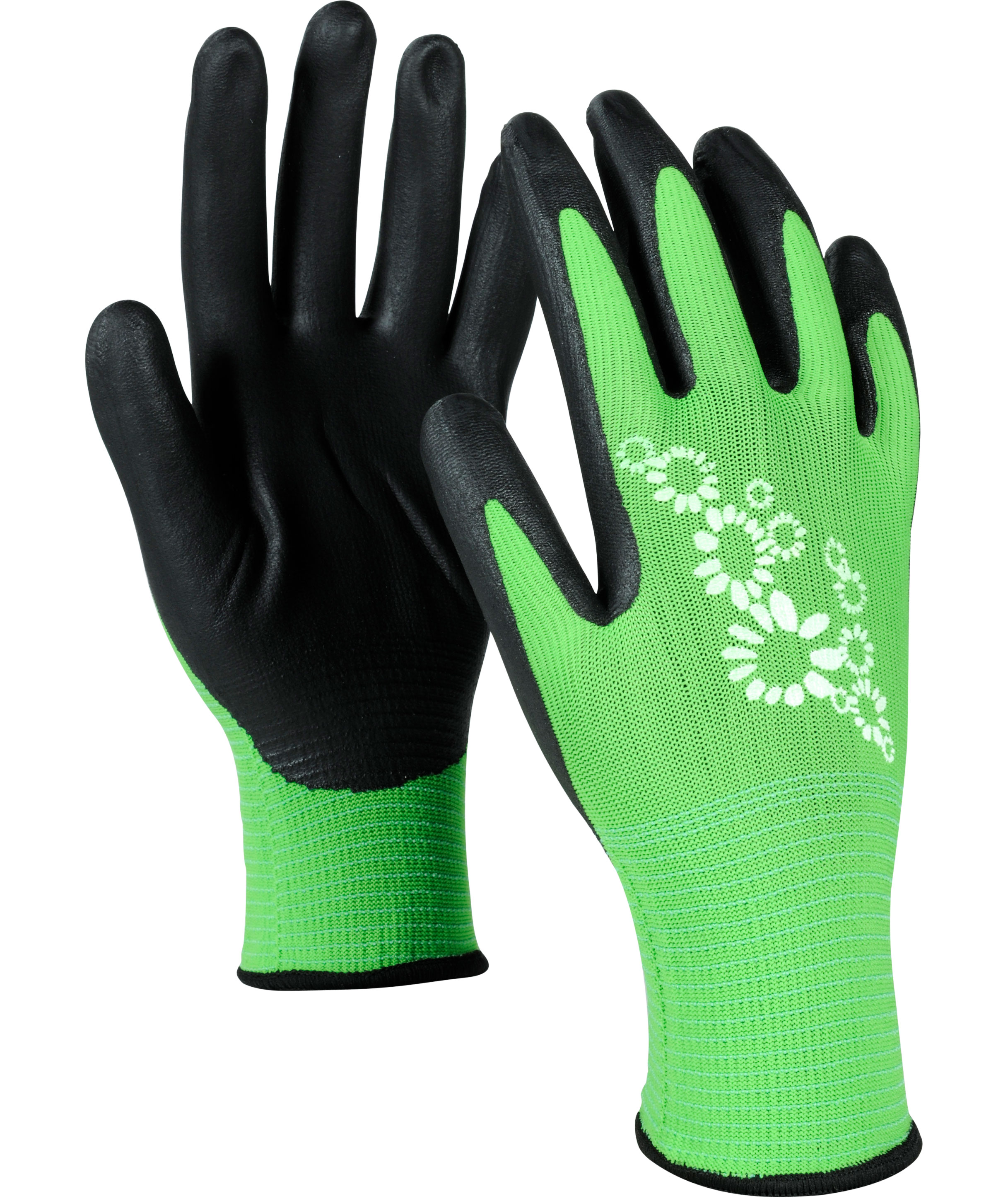 SAFE-ON Garden Green gardening gloves, Green/Black