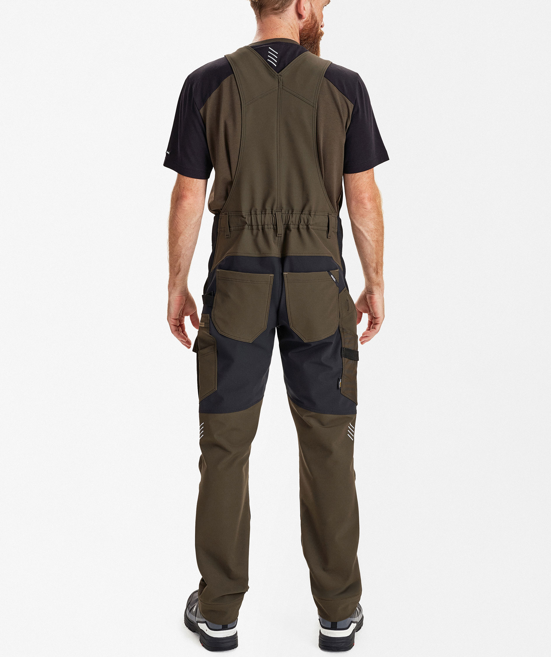 Engel Entire h&auml;ngselbyxa full stretch, Forest Green/Black, large image number 4