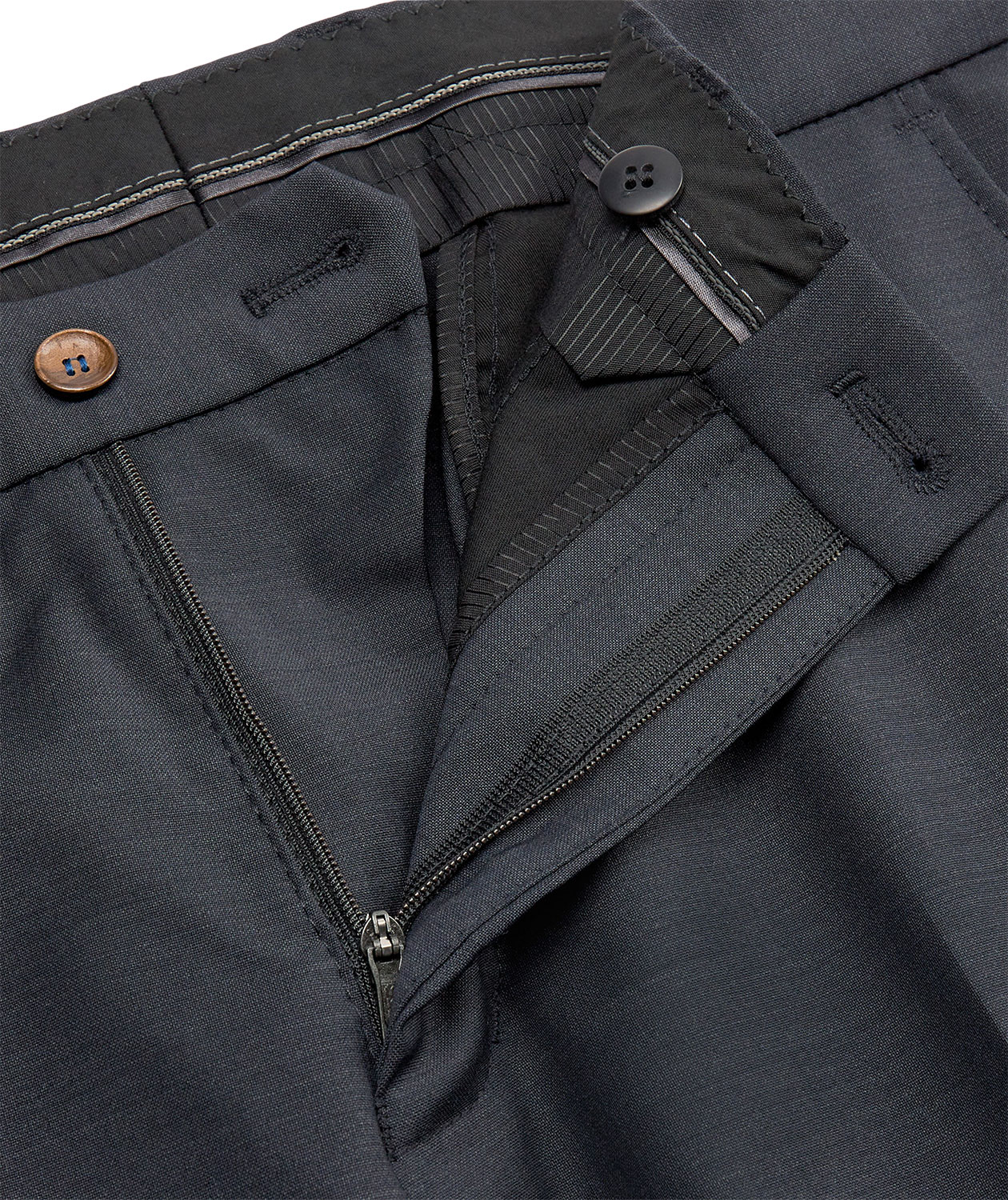 Sunwill Weft Stretch Fitted uldbukser, Navy, large image number 4