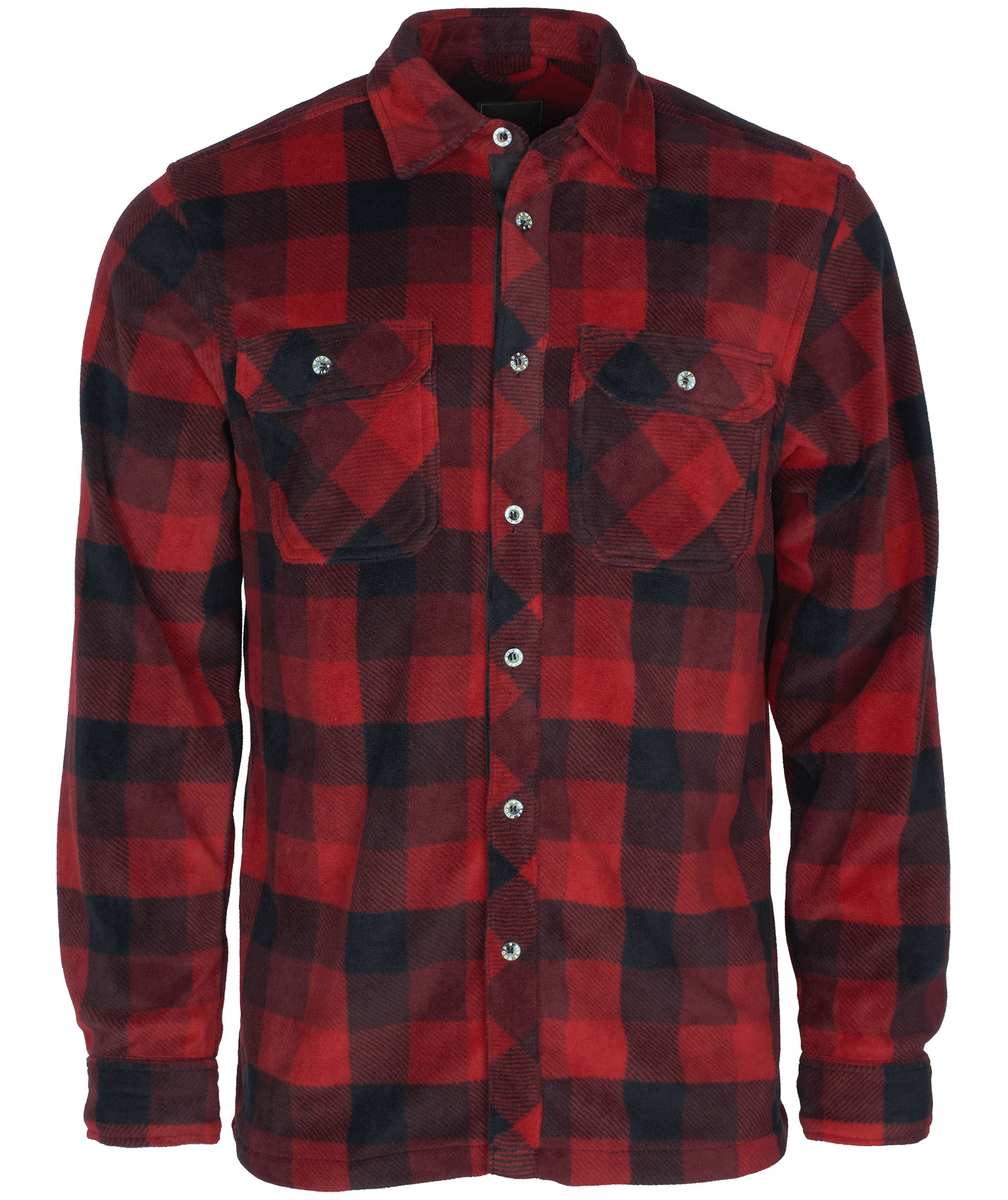 Pinewood Canada fleeceskjorte, R&oslash;d/Sort