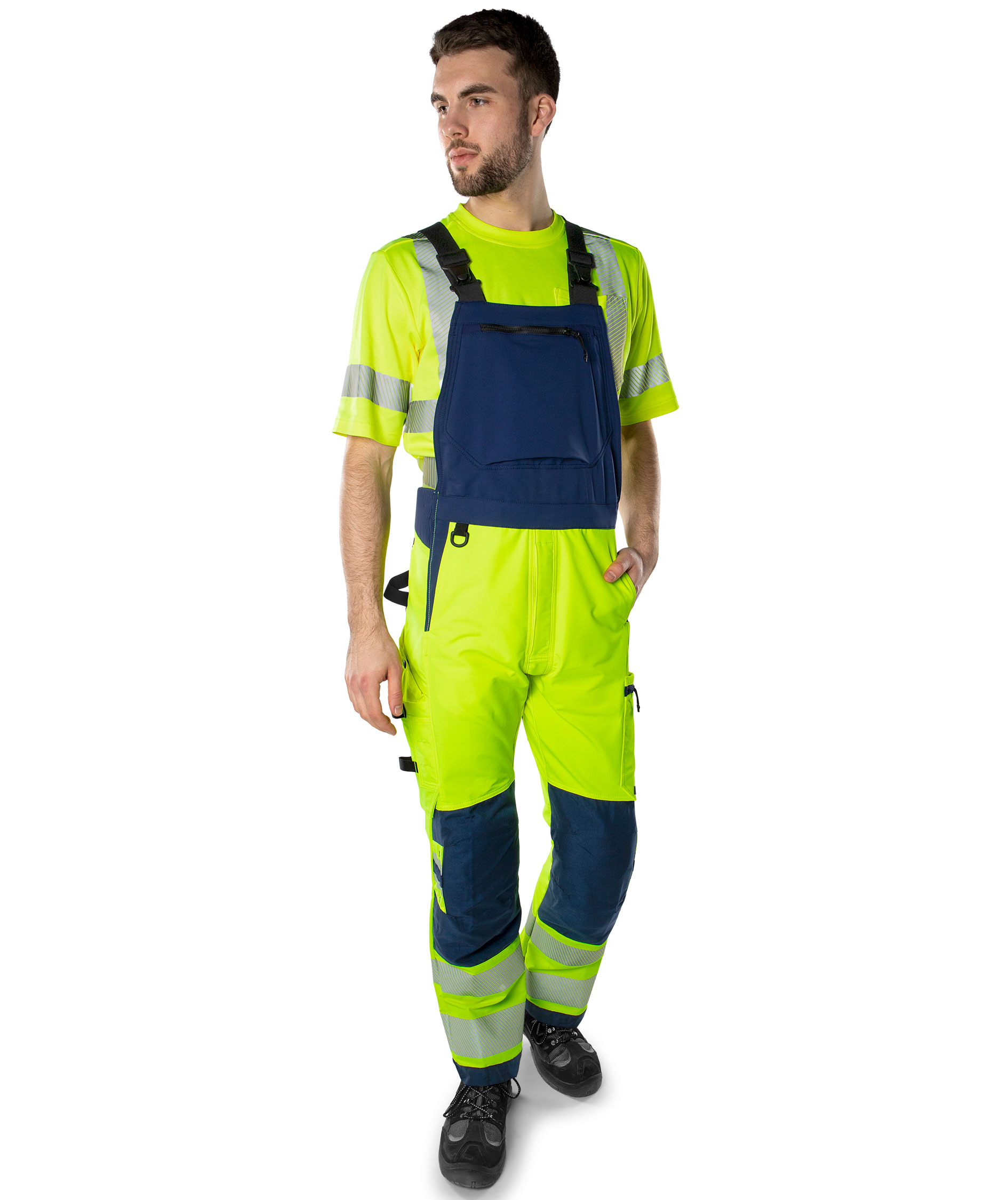 Fristads Green h&auml;ngselbyxa 1031 GSTP full stretch