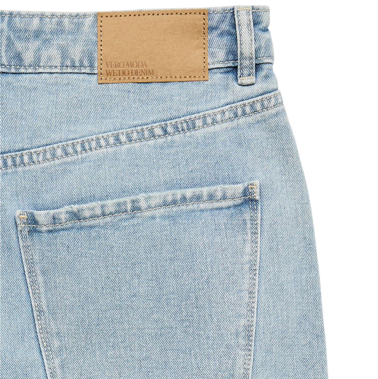 Vero Moda VMZURI denimshorts dam, Light Blue Denim, large image number 4