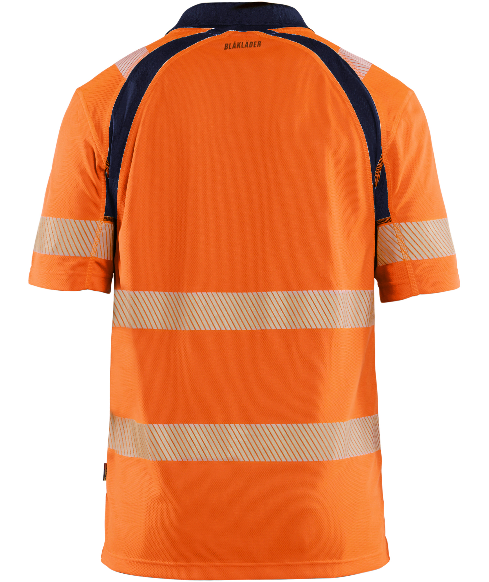 Bl&aring;kl&auml;der polo shirt, Hi-Vis Orange/Navy, large image number 2