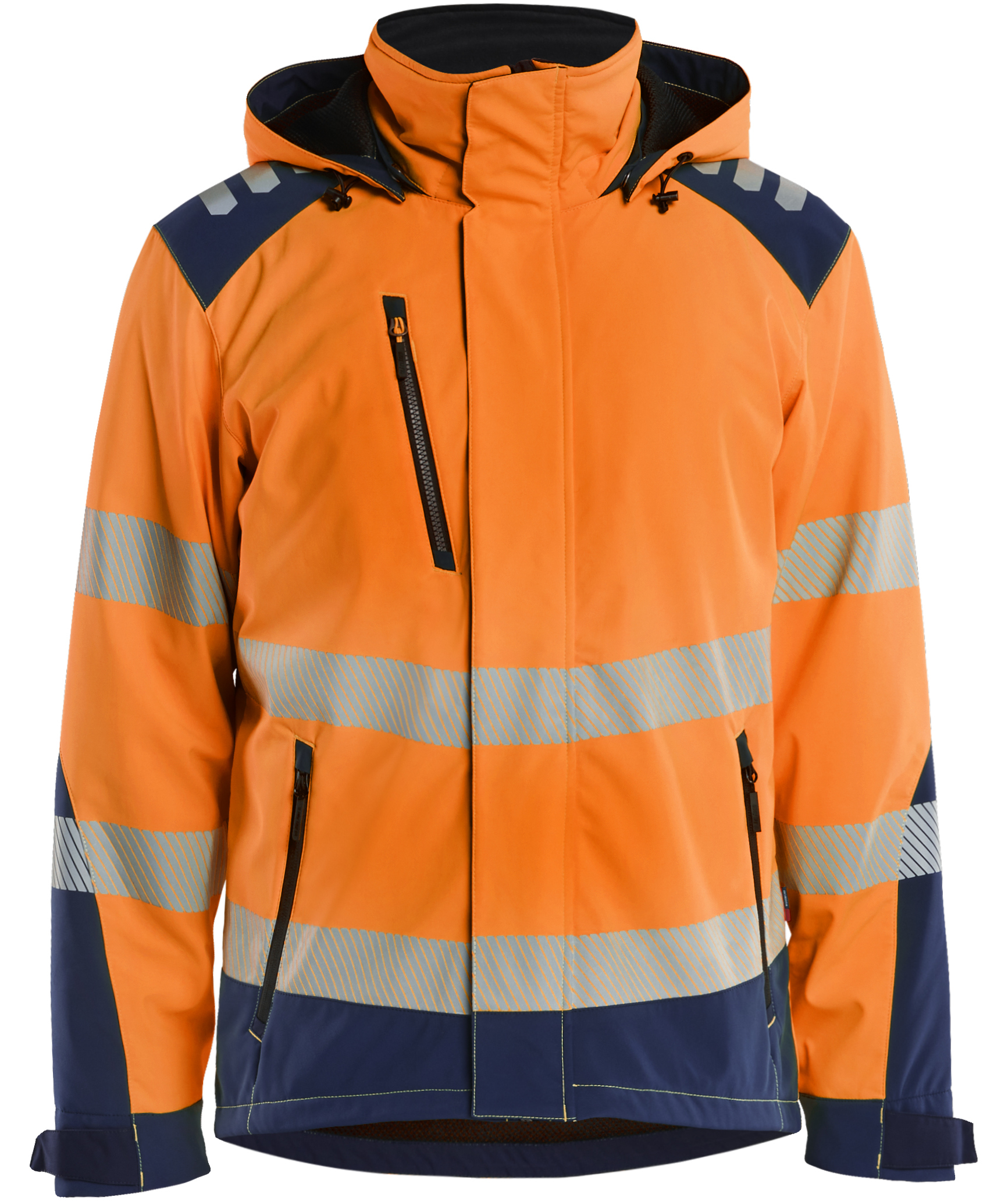 Varsel Orange/Marinbl&aring;