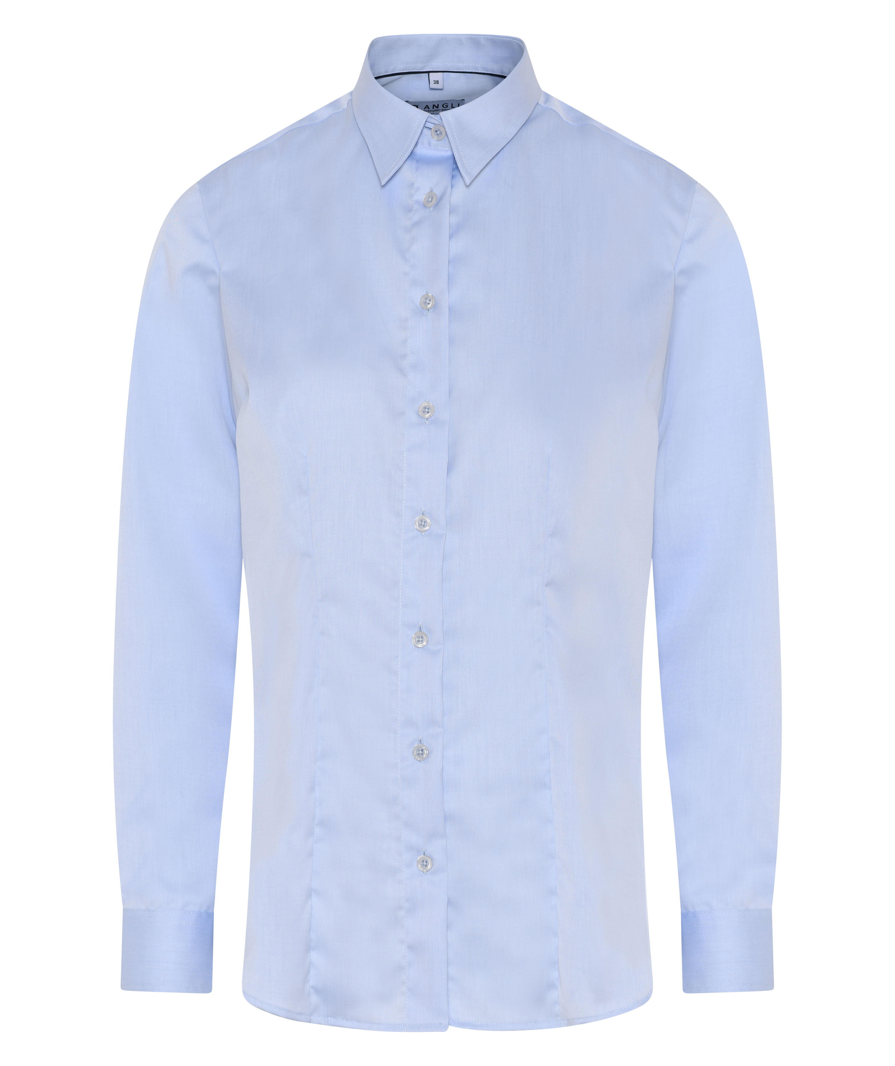 Angli Easy Care Poplin skjorte dam, Ljusbl&aring;