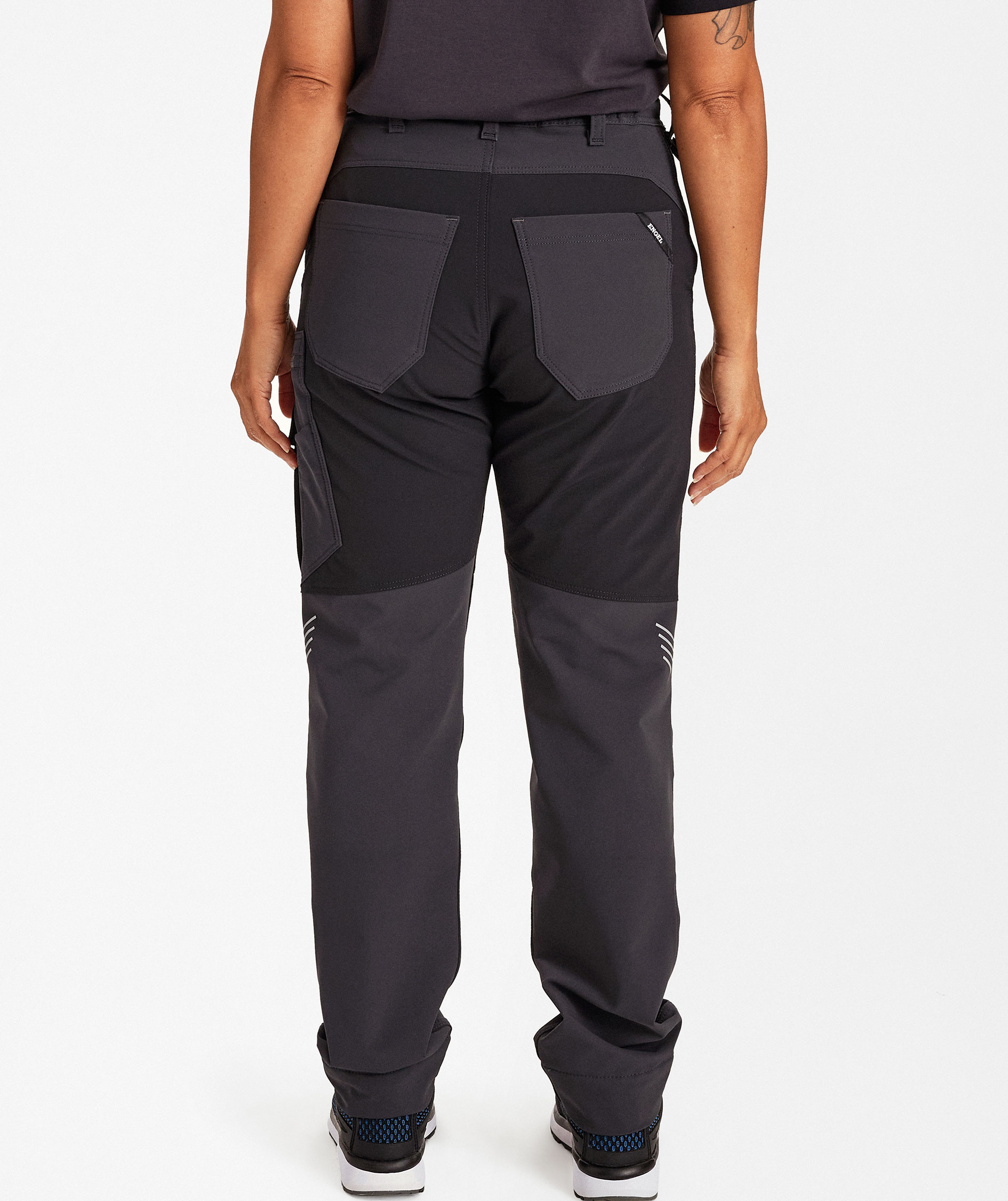 Engel Entire women's service trousers full stretch, Anthracite Grey/Black, large image number 4