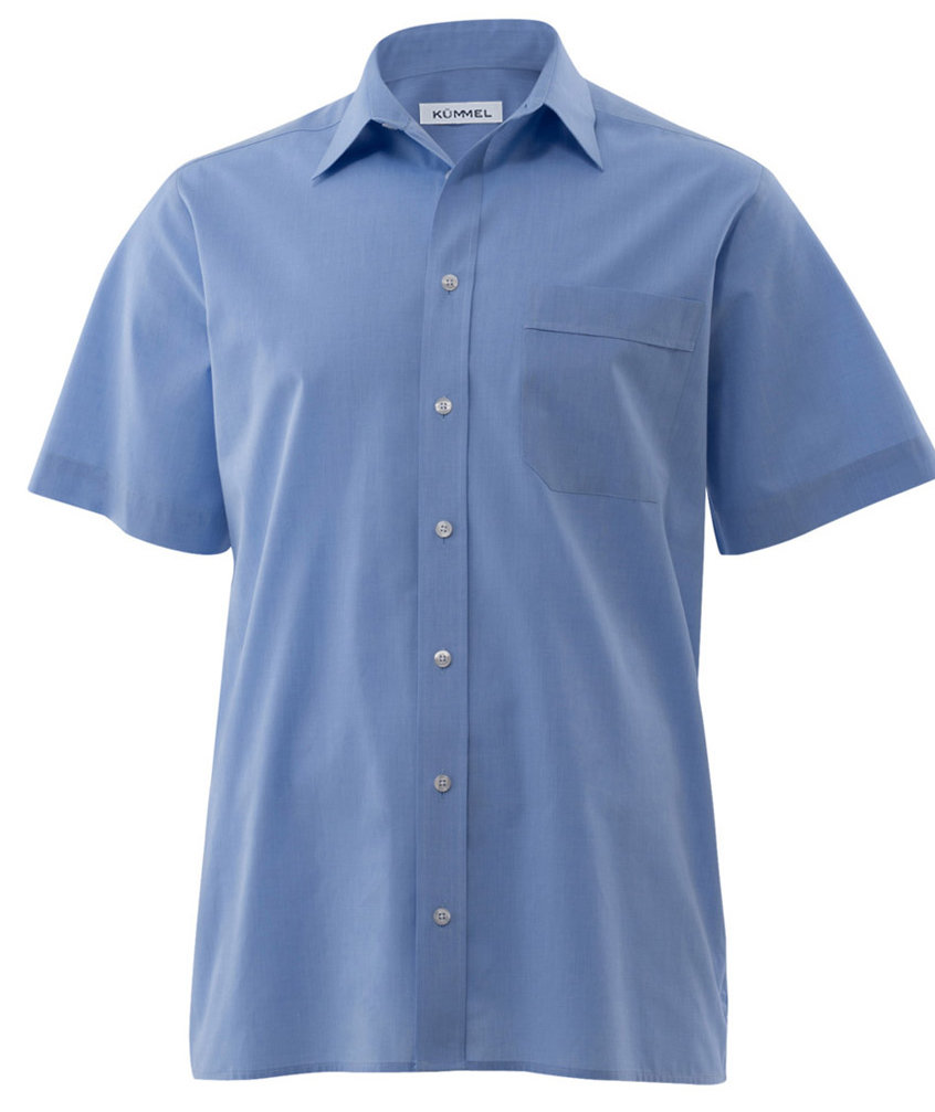 K&uuml;mmel Stanley fil-&aacute;-fil Classic fit kortermet skjorte, Lysebl&aring;