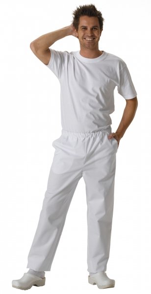 Kentaur  trousers with elastic/jogging pants, White, large image number 1