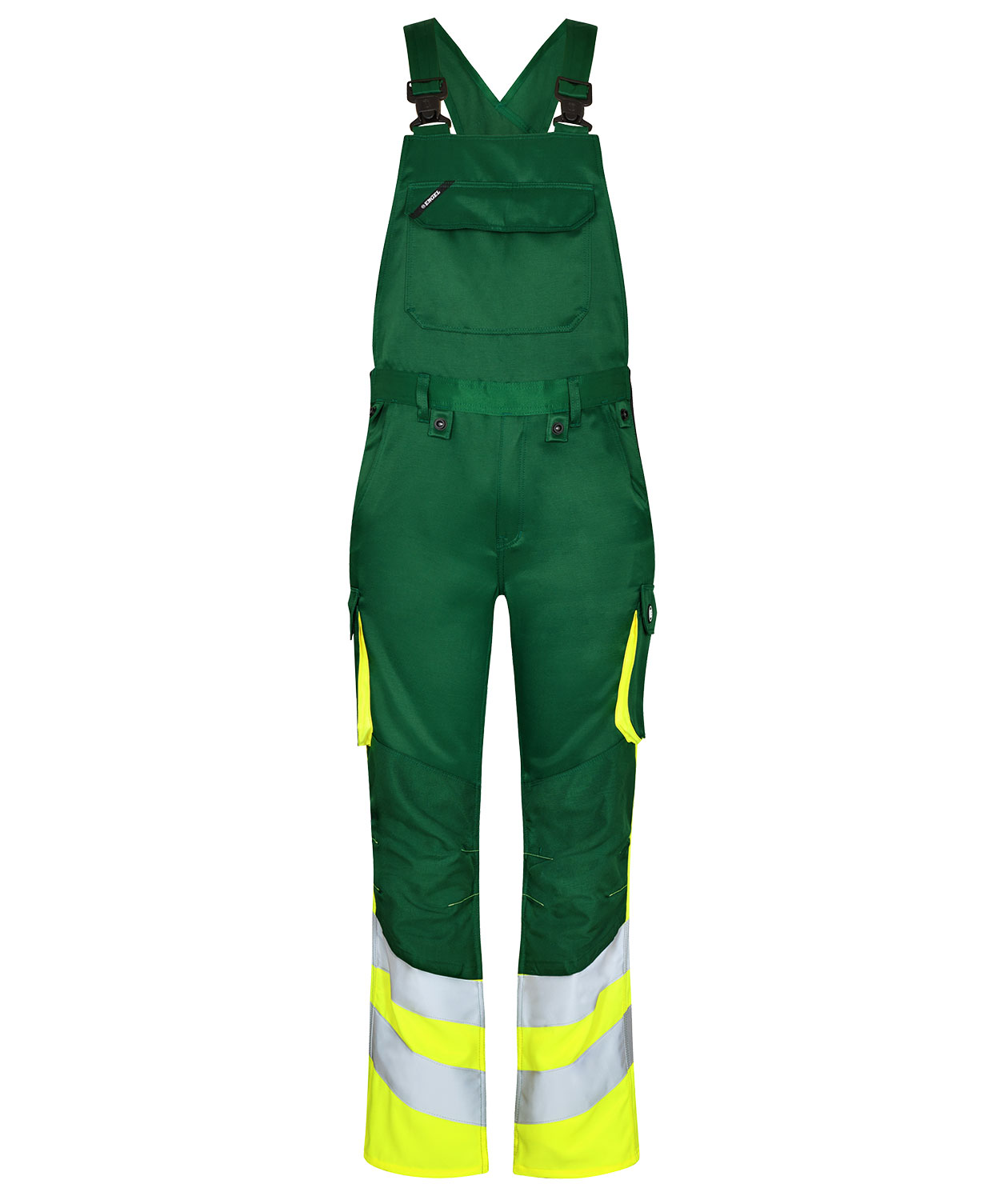 Engel Safety Light Latzhose, Gr&uuml;n/Hi-Vis Gelb, Gr&uuml;n/Hi-Vis Gelb, swatch