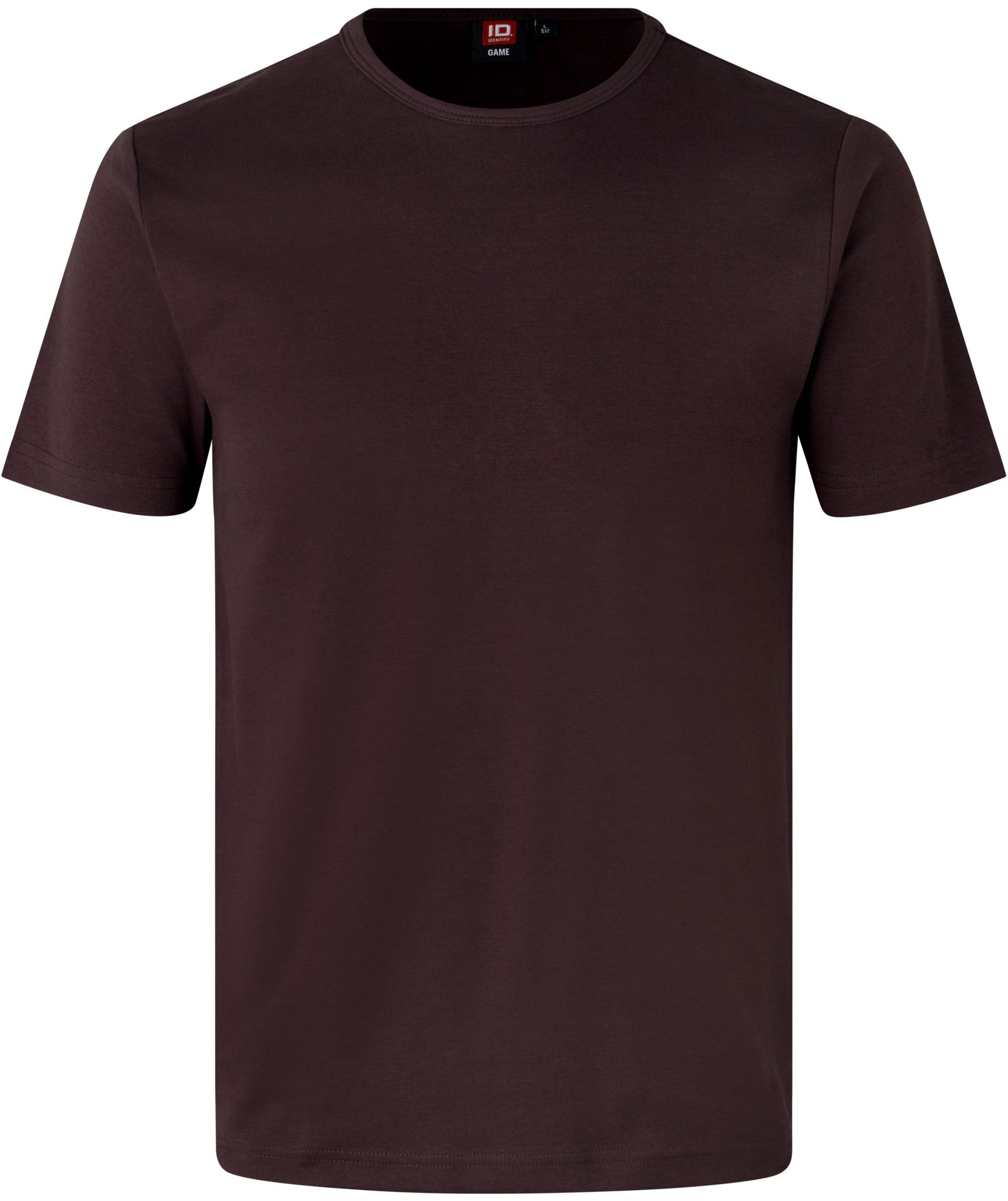 ID Interlock T-shirt, Dark bourdeaux, large image number 0