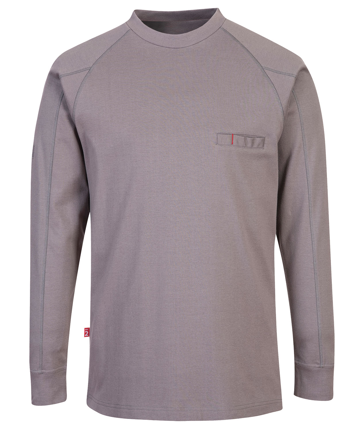 Portwest FR antistatische lang&auml;rmliges T-Shirt, Grau