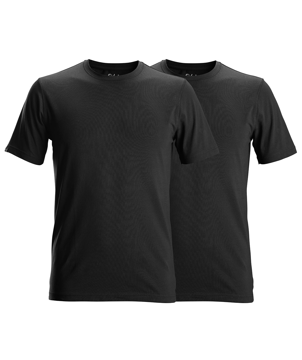 Snickers 2-pak T-shirt 2529, Sort, Sort, swatch