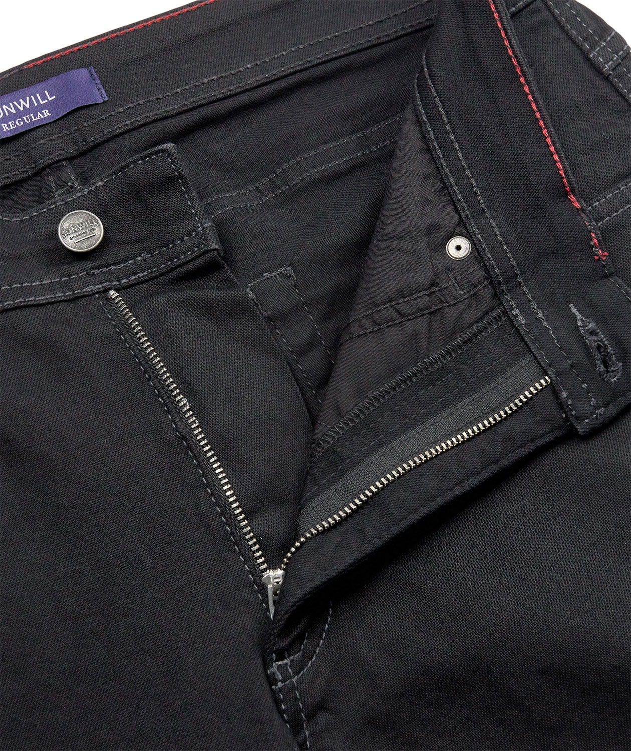 Sunwill Weft Stretch Regular Fit jeans, Sort, large image number 5