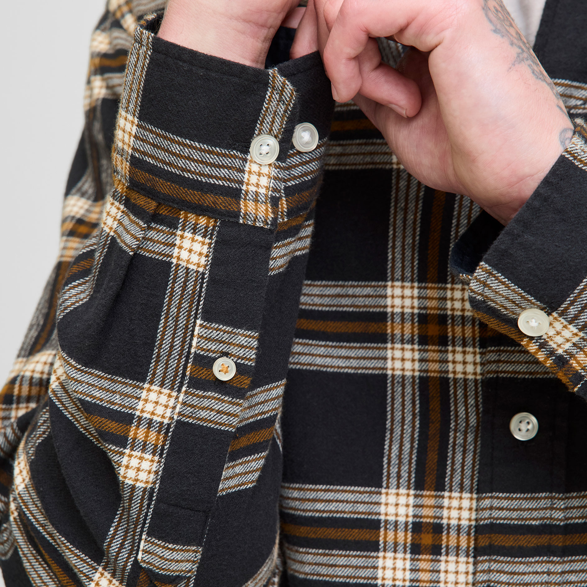 Jack & Jones JJECLASSIC flanellskjorta, Black, large image number 5