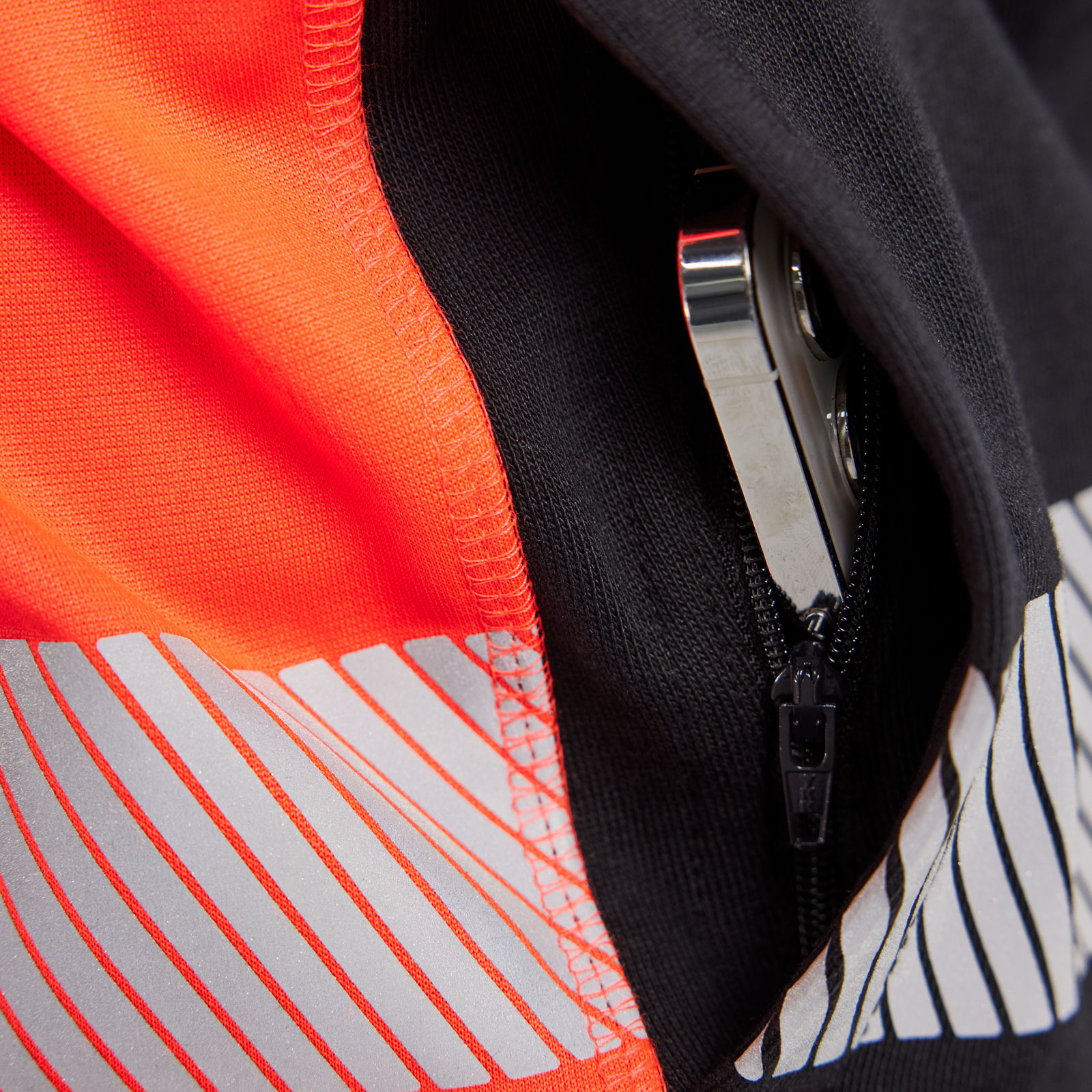 Bl&aring;kl&auml;der women's cardigan, Black/Hi-Vis Red, large image number 4