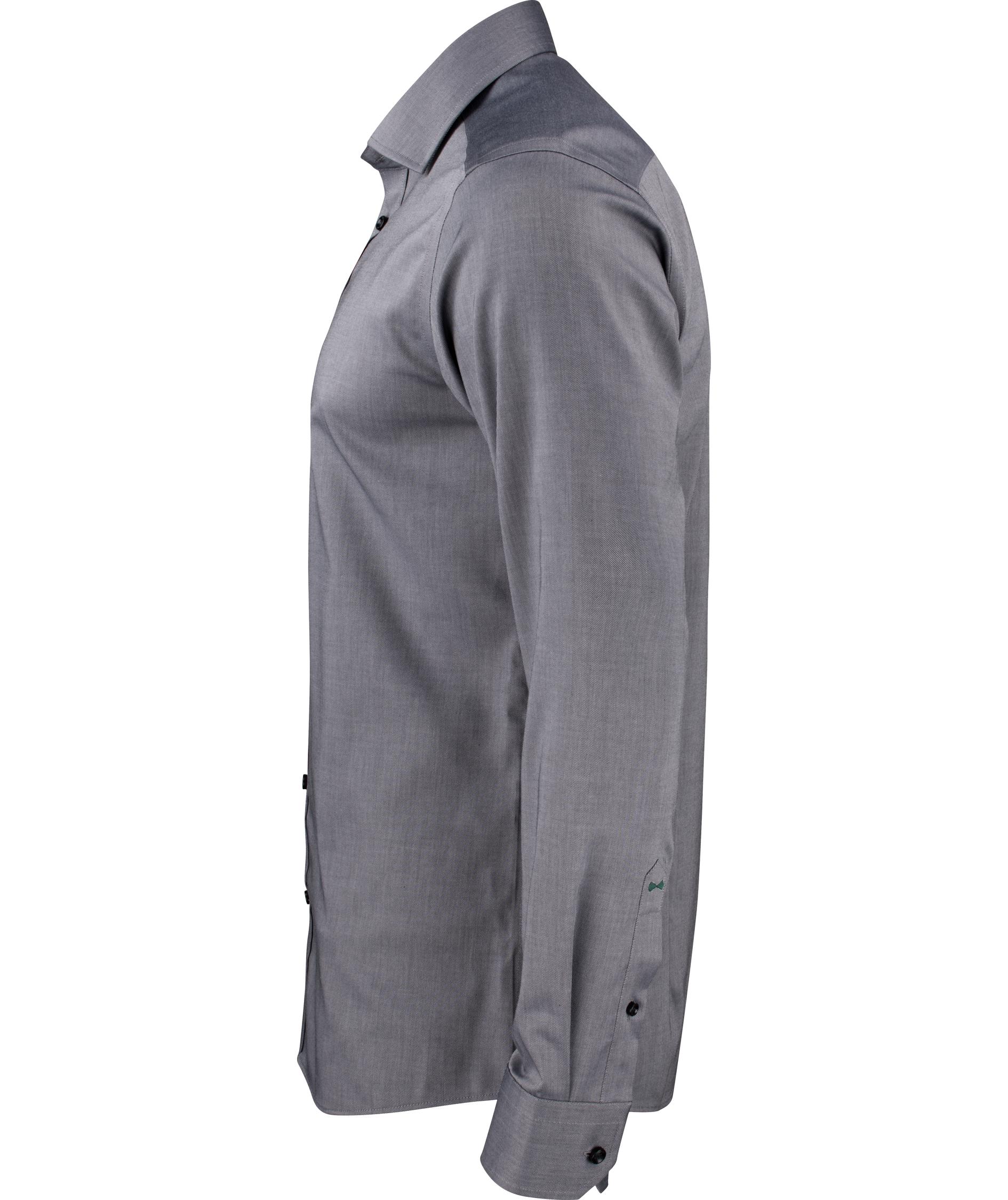 J. Harvest & Frost Twill Green Bow O1 slim fit skjorta, Gr&aring;, Gr&aring;, large image number 2