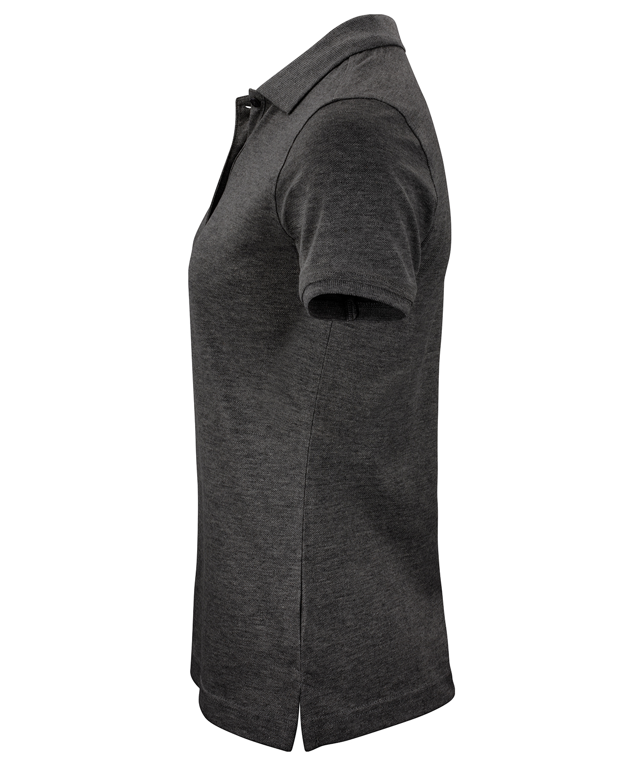 Clique Classic dame polo T-skjorte, Anthracite melange, large image number 2