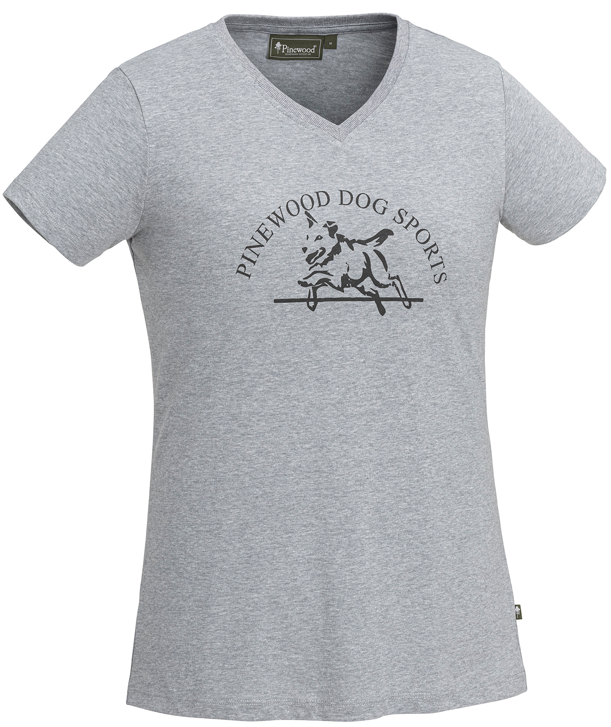 Pinewood Dog Sports dame T-shirt, Light Grey Melange, large image number 0