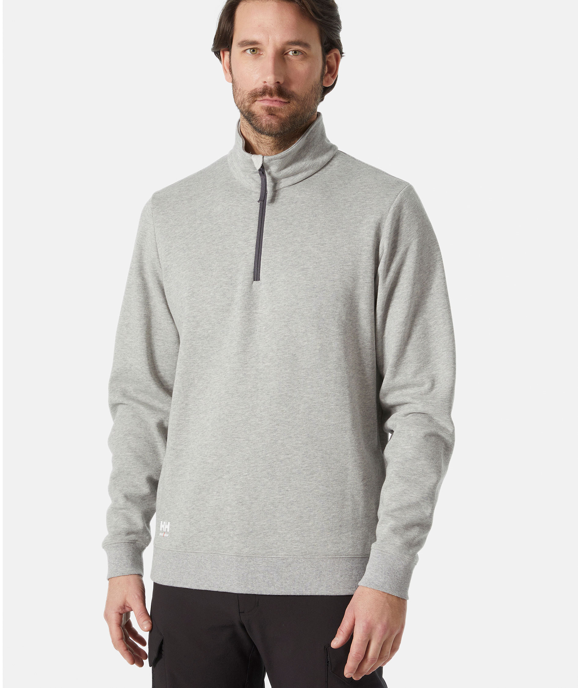 Helly Hansen Classic half zip sweatshirt, Grey melange