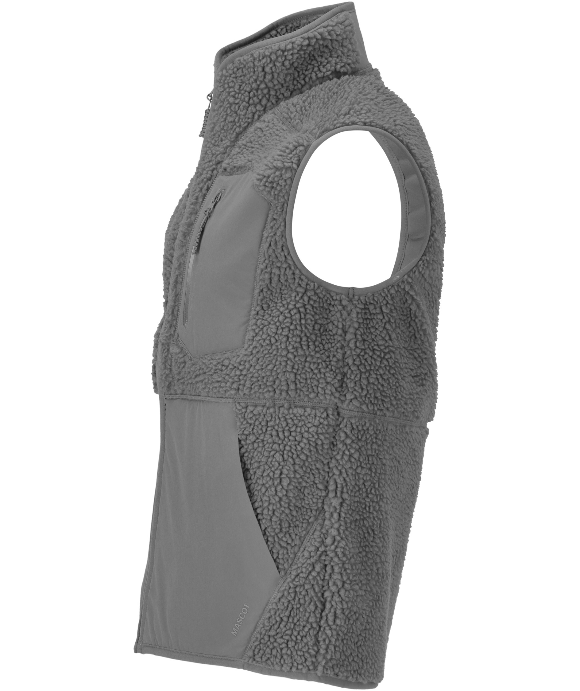 Mascot Customized fiberpelsvest, Stein gr&aring;, large image number 3