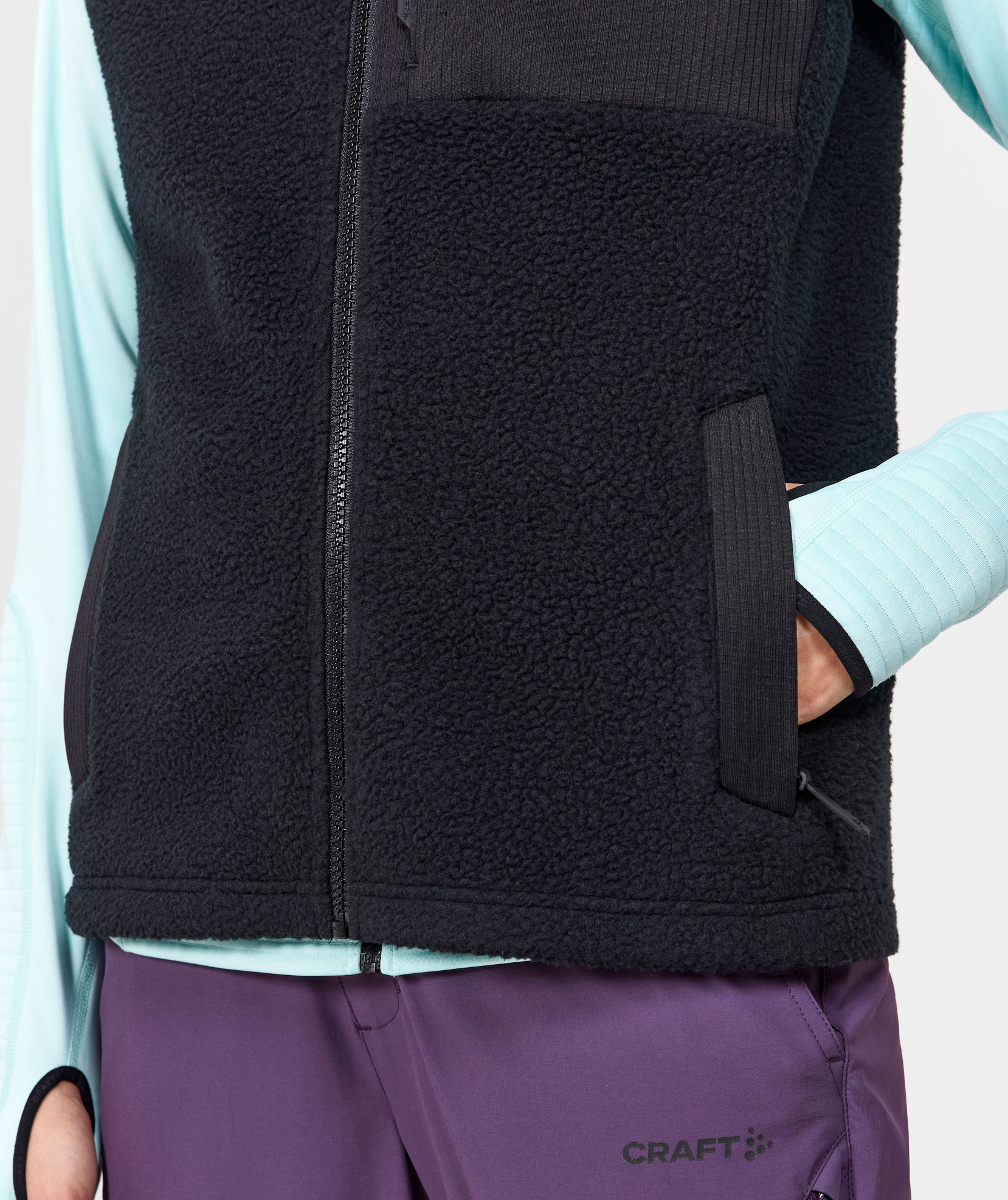 Craft ADV Explore p&auml;lsfiberv&auml;st dam, Svart, large image number 5