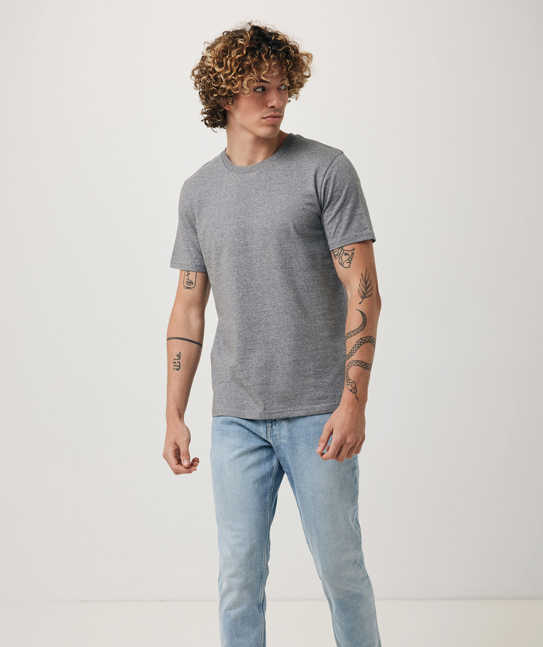 Iqoniq Brett T-shirt, Light Heather Anthracite, large image number 5
