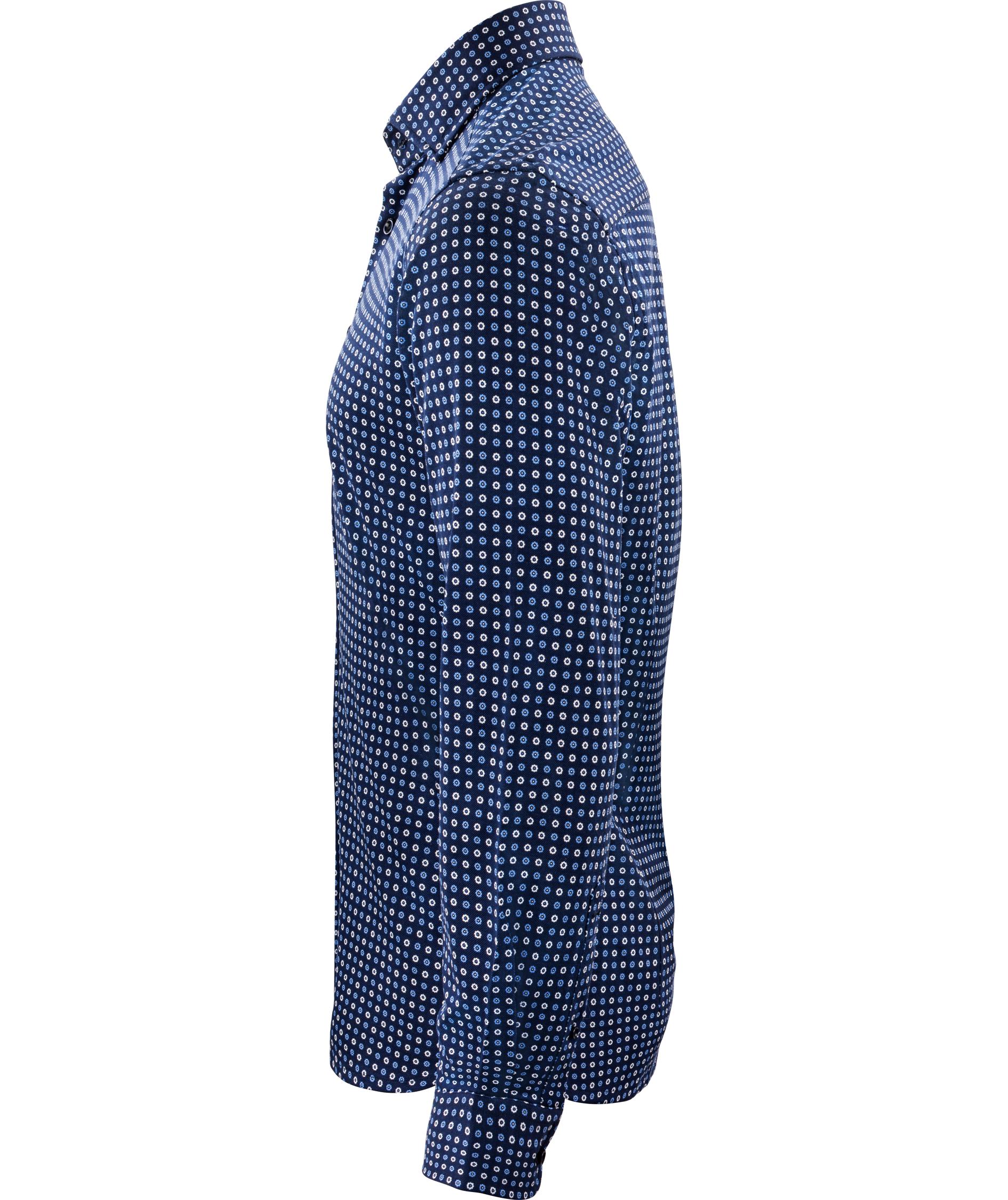 J. Harvest & Frost Piqu&eacute; Indigo Bow 131 regular fit skjorta, Blue Print, large image number 2