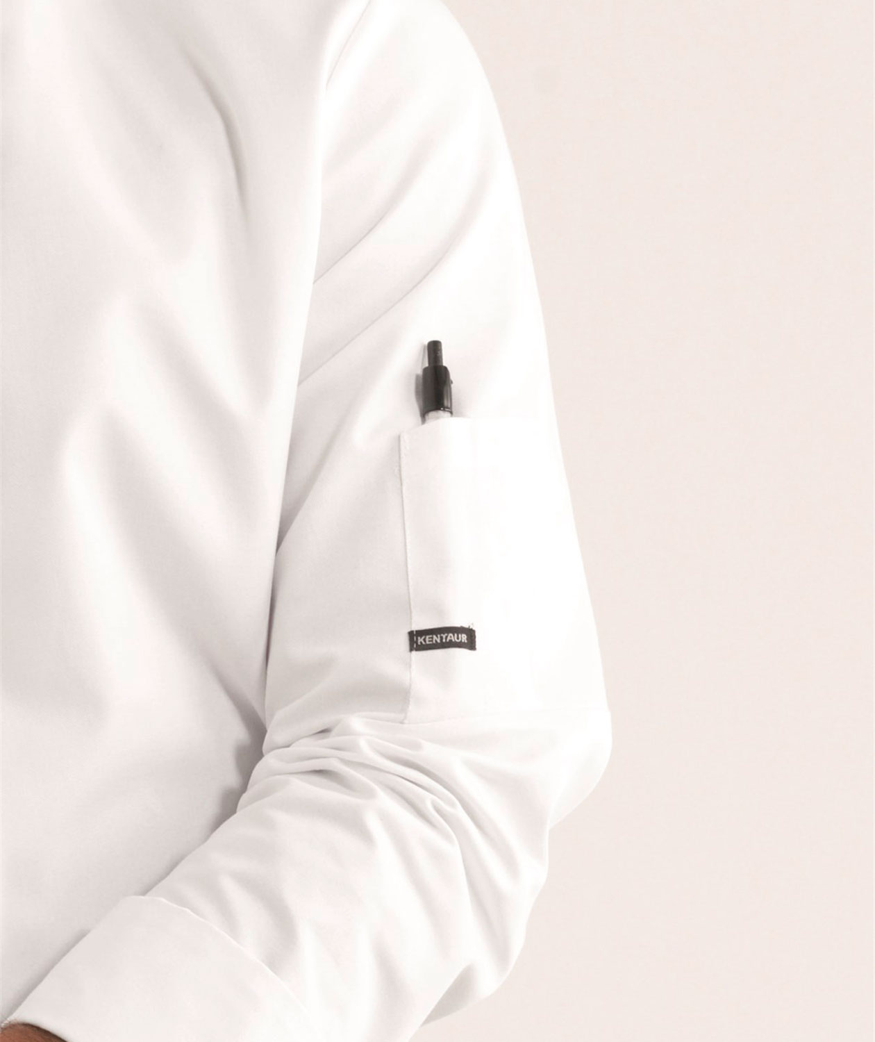 Kentaur kokke-/servit&oslash;rjakke, Hvit, large image number 4