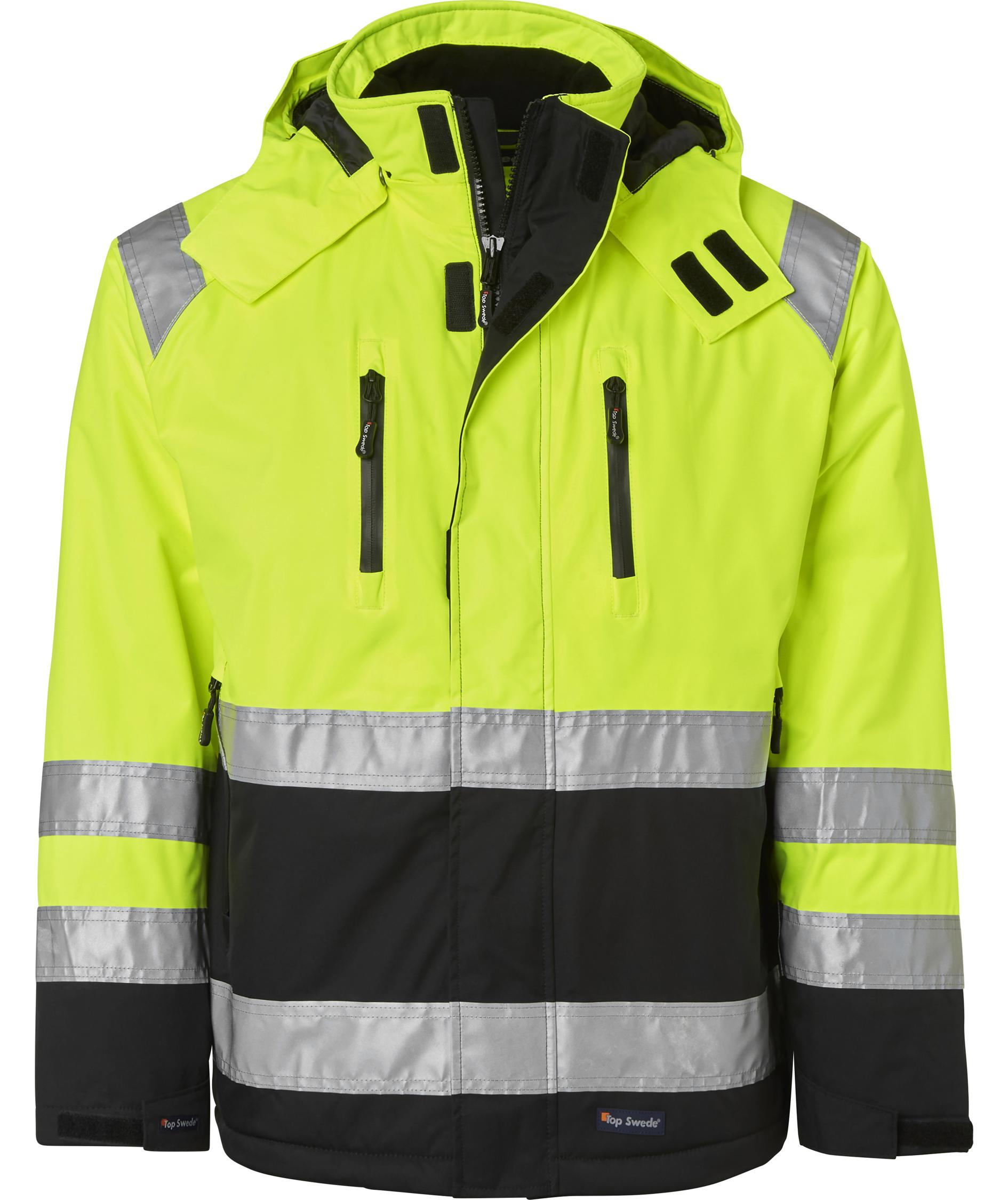 Top Swede vinterjakke 122, Hi-vis Gul/Sort