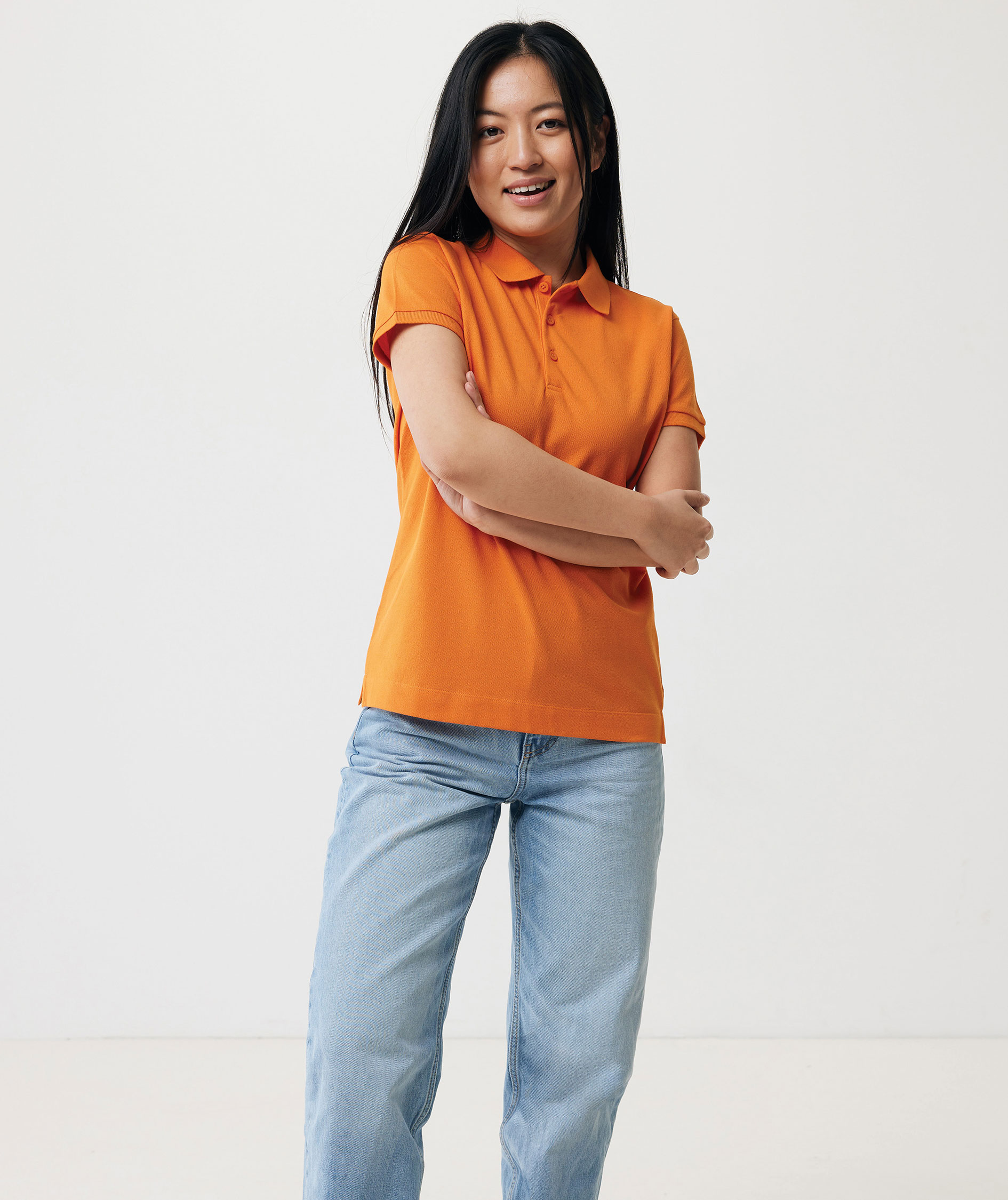 Iqoniq Yosemite Damen Poloshirt, Orange, large image number 6