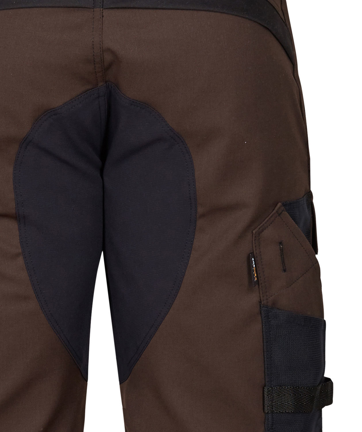 Engel X-treme h&aring;ndverkershorts m. stretch, Mokkabrun/Svart, large image number 3