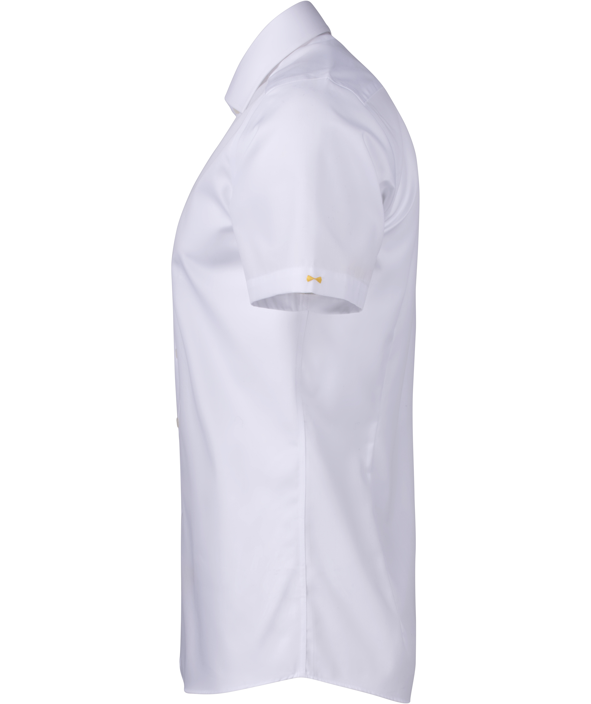 J. Harvest & Frost Twill Yellow Bow 50 Regular fit kort&aelig;rmet skjorte, White , large image number 2