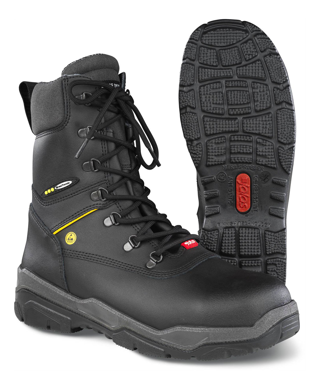 Jalas 1870 Off Road vinter skyddsst&ouml;vlar S2, Svart