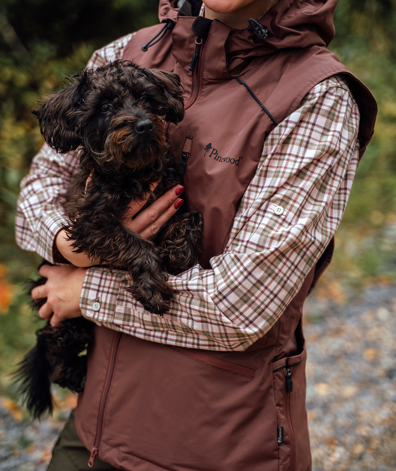 Pinewood Cumbria dameskjorte, Lys Rosa/Gr&oslash;n