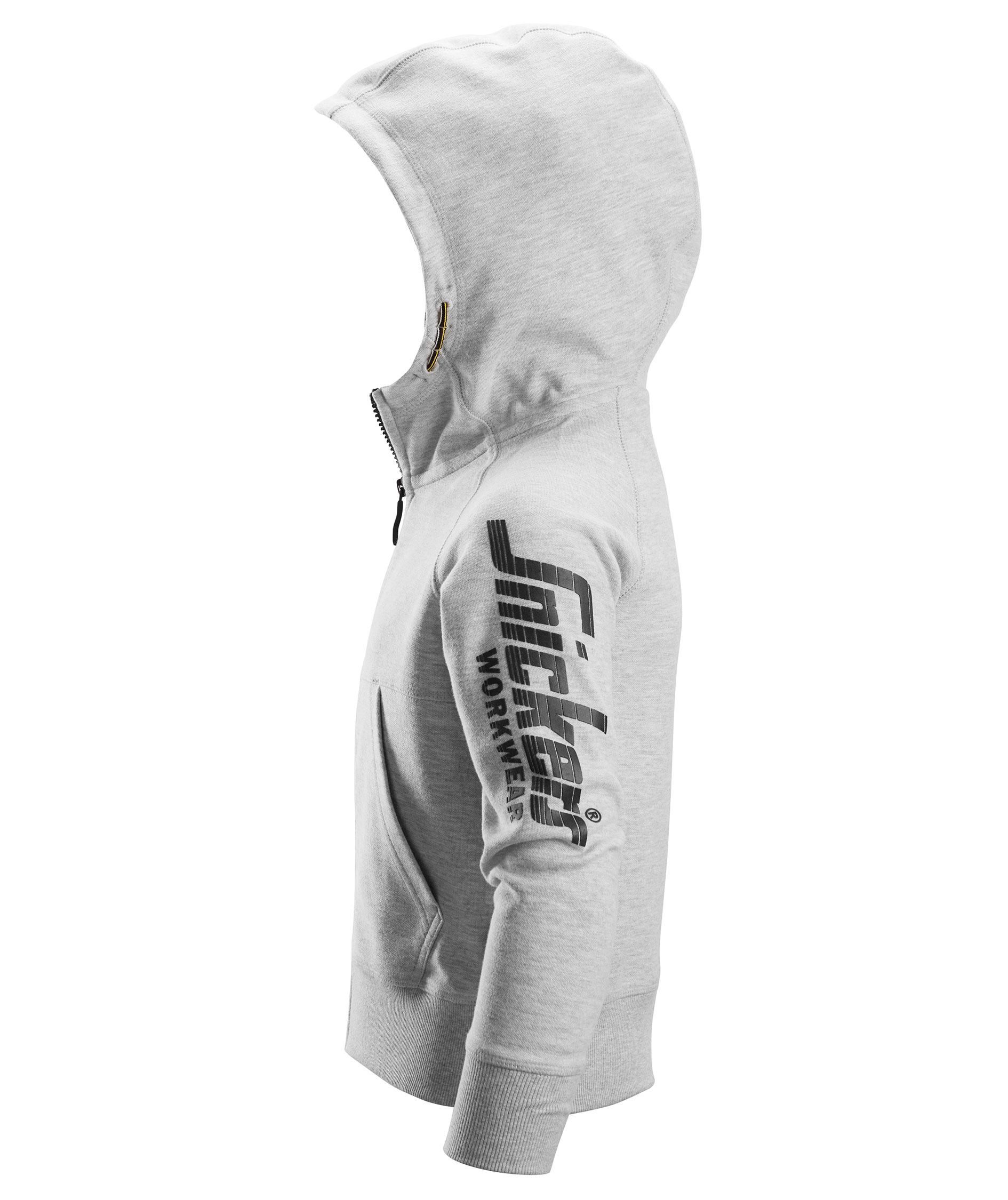 Snickers hoodie 7512  for kids, Light grey mottled, large image number 4