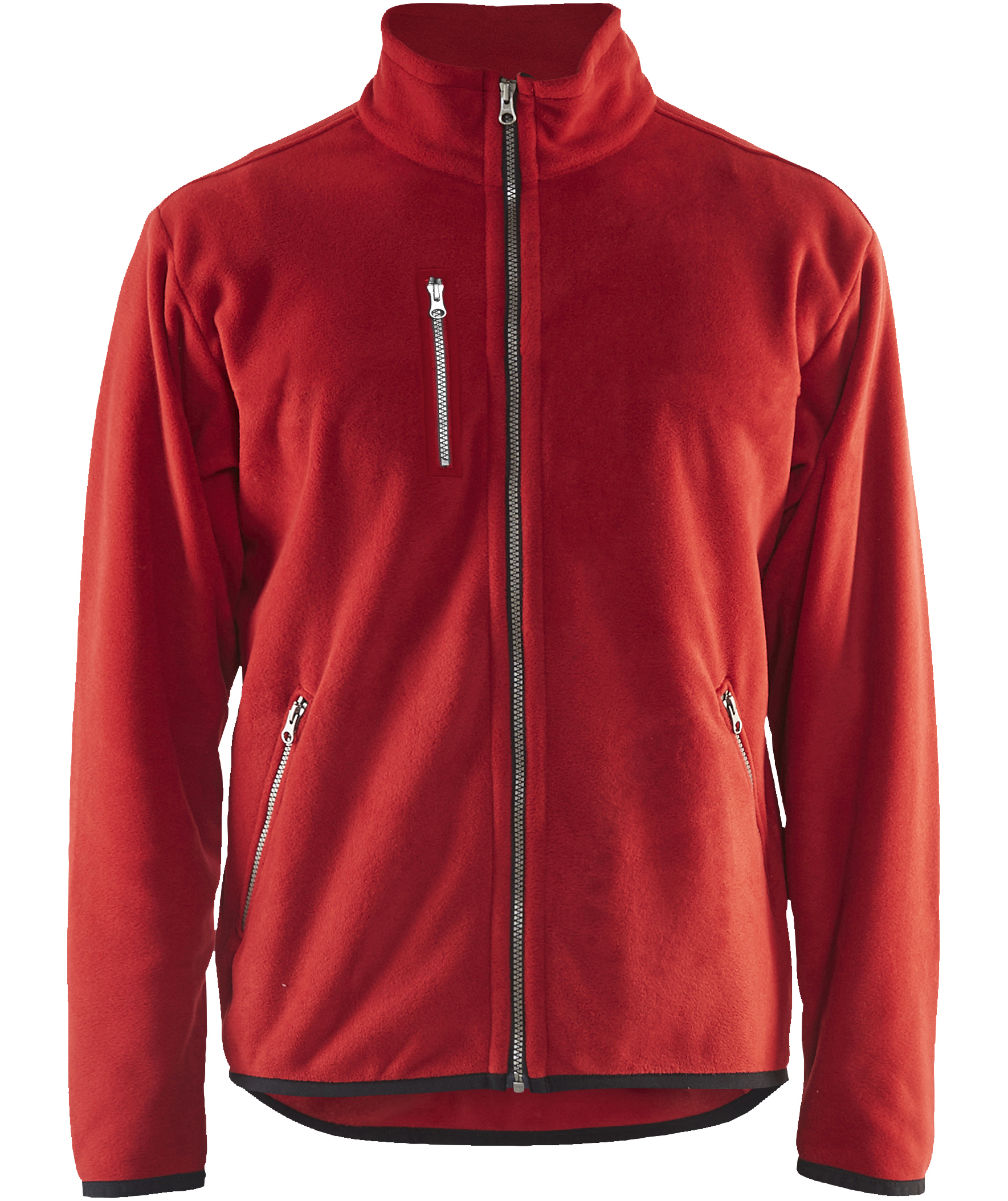 Bl&aring;kl&auml;der fleecejakke, R&oslash;d
