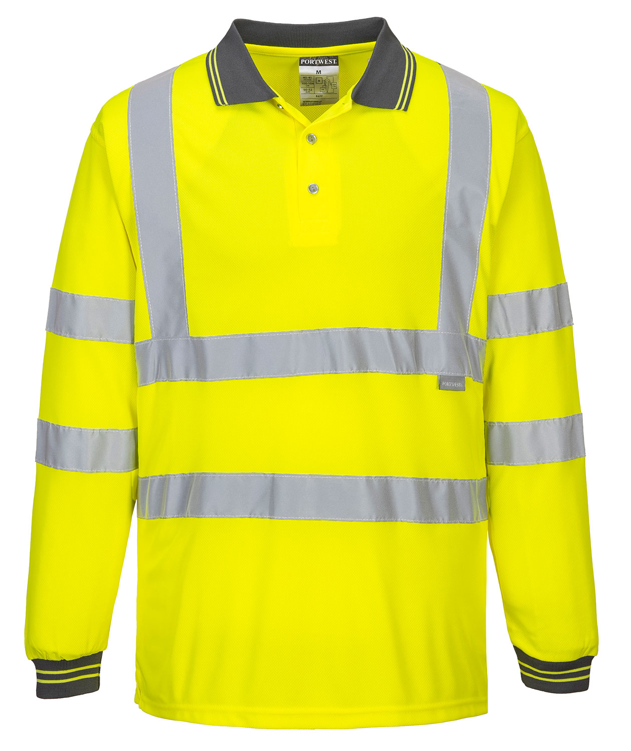 Portwest l&aring;ng&auml;rmad pik&eacute;tr&ouml;ja, Varsel Gul