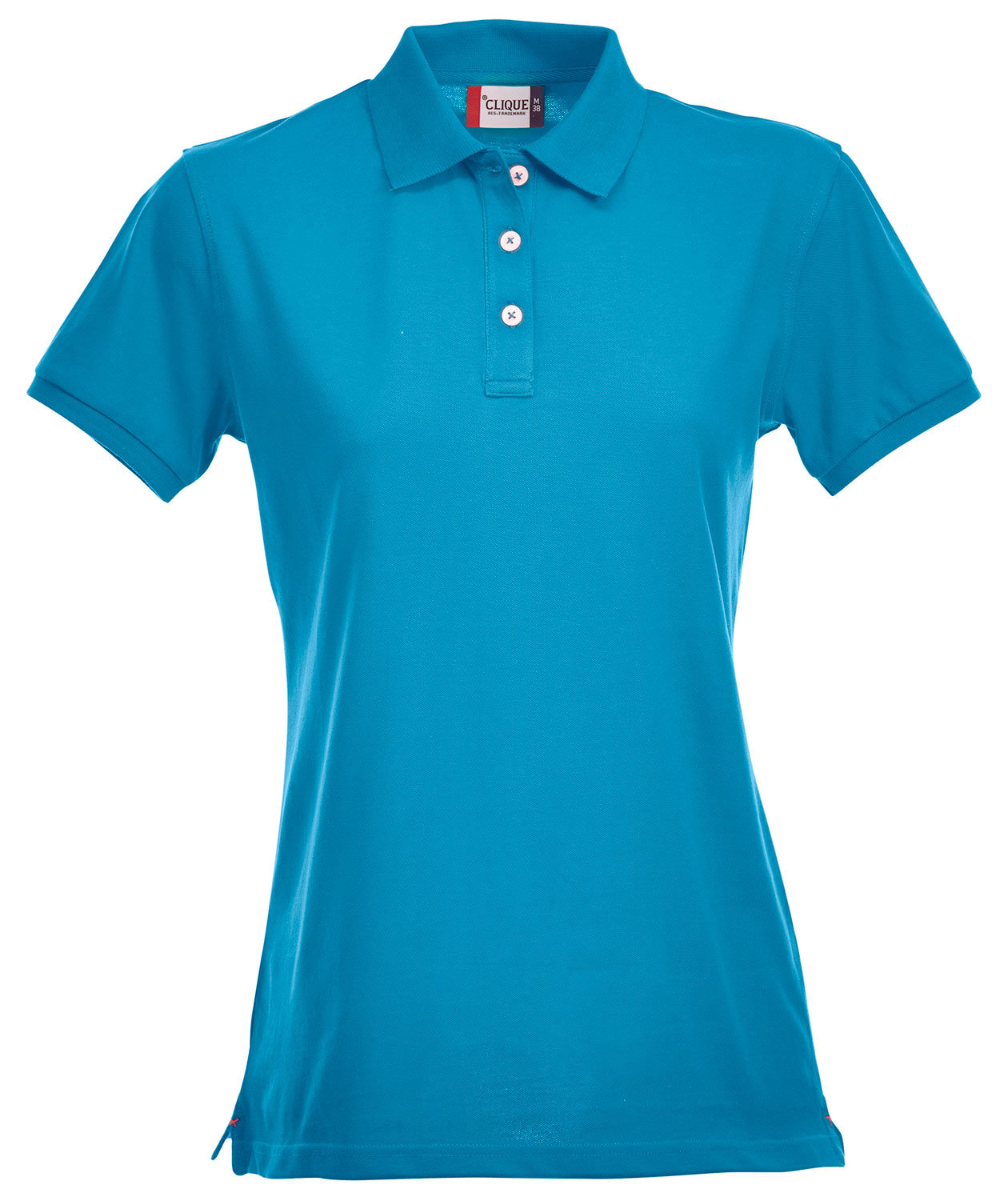 Clique Premium dame polo T-Skjorte, Turkis, Turkis, swatch