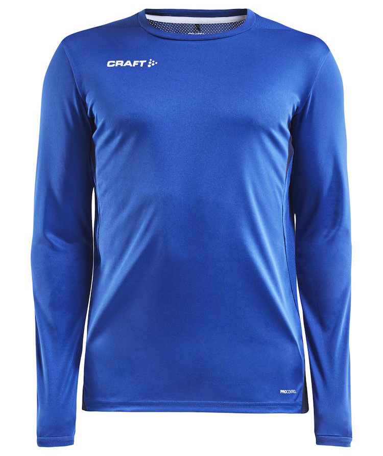 Craft Pro Control Impact l&aring;ng&auml;rmad T-shirt, Navy/Club cobolt