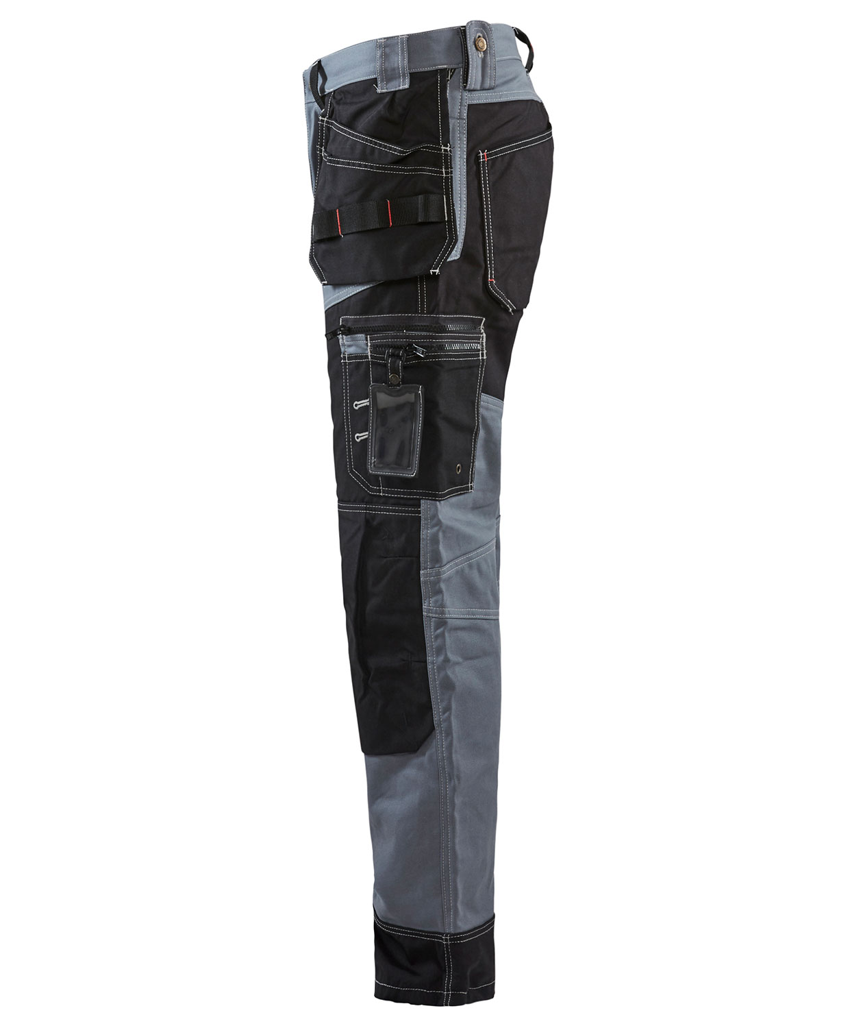 Bl&aring;kl&auml;der twill h&aring;ndv&aelig;rkerbukser X1500, Gr&aring;/Sort, large image number 3