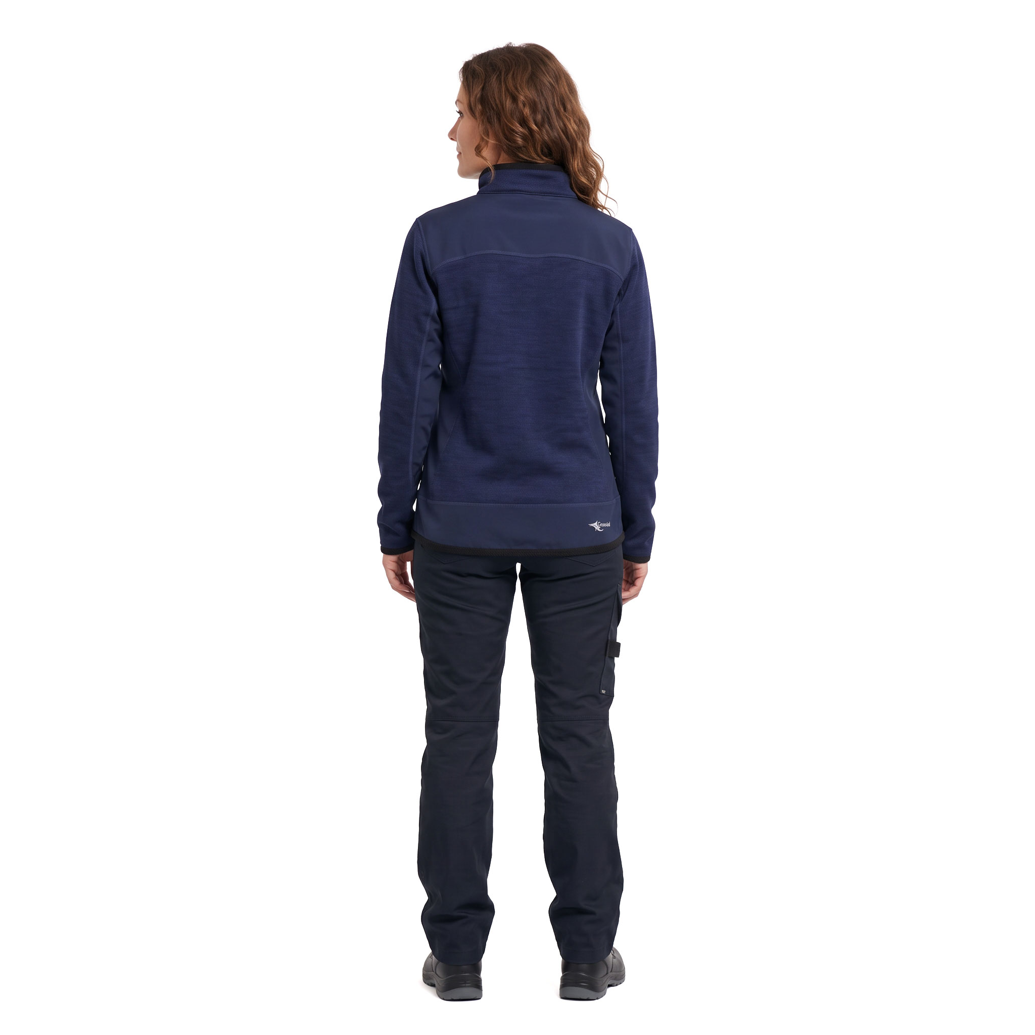 Grounded 7932 women's knitted jacket, Navy, large image number 3